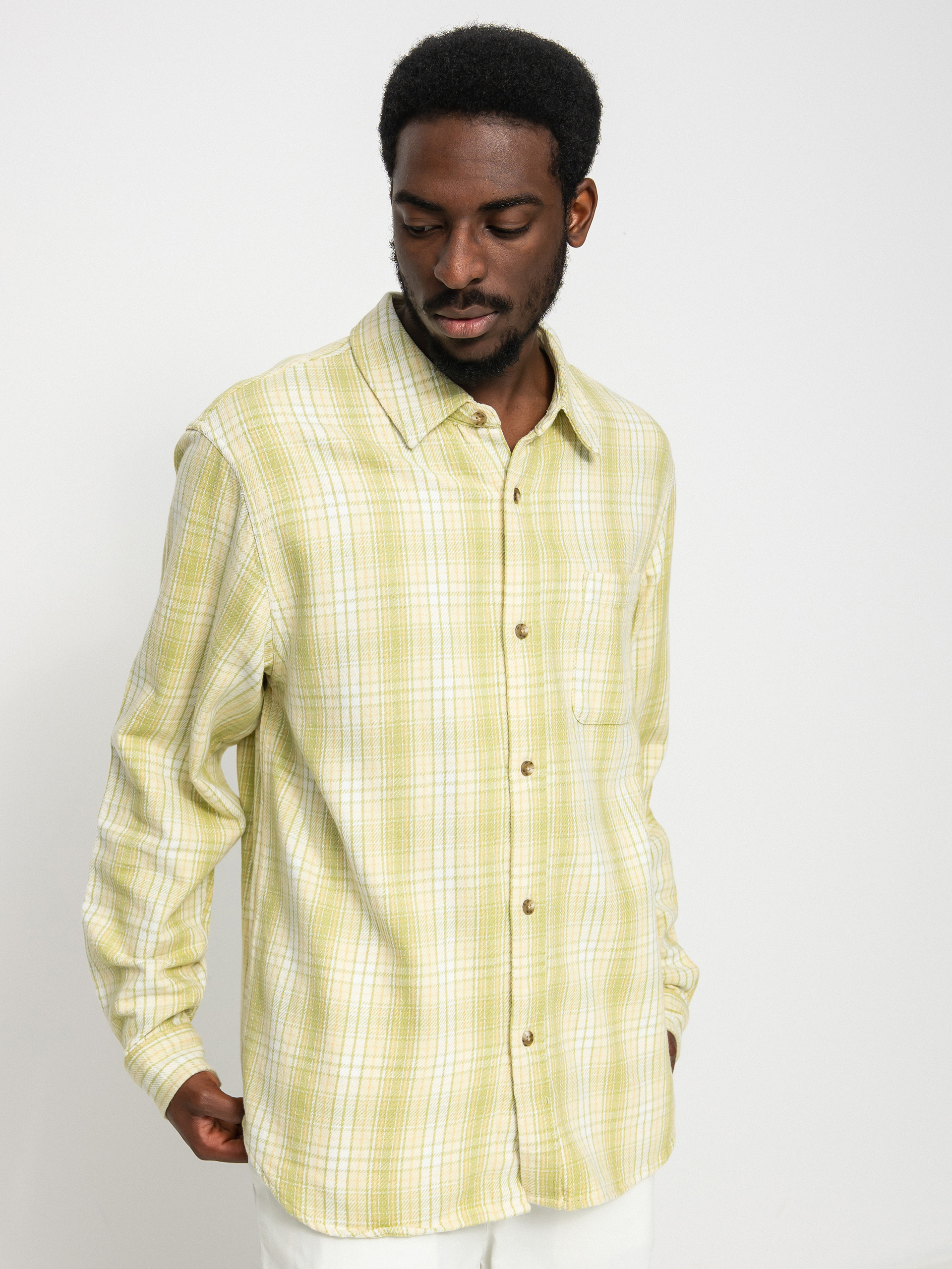 Koszula Stussy Beach Plaid (lime)