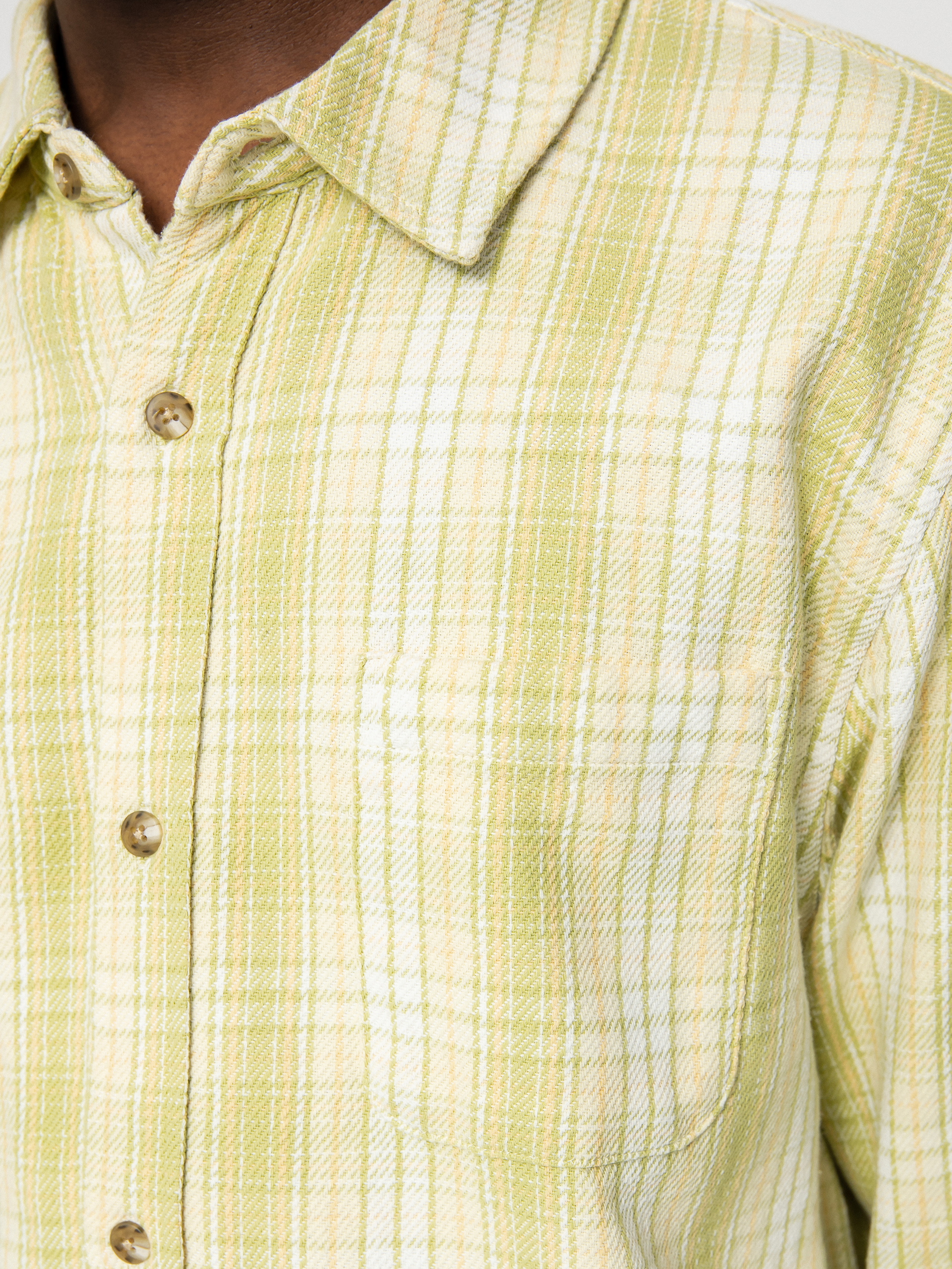 Koszula Stussy Beach Plaid (lime)