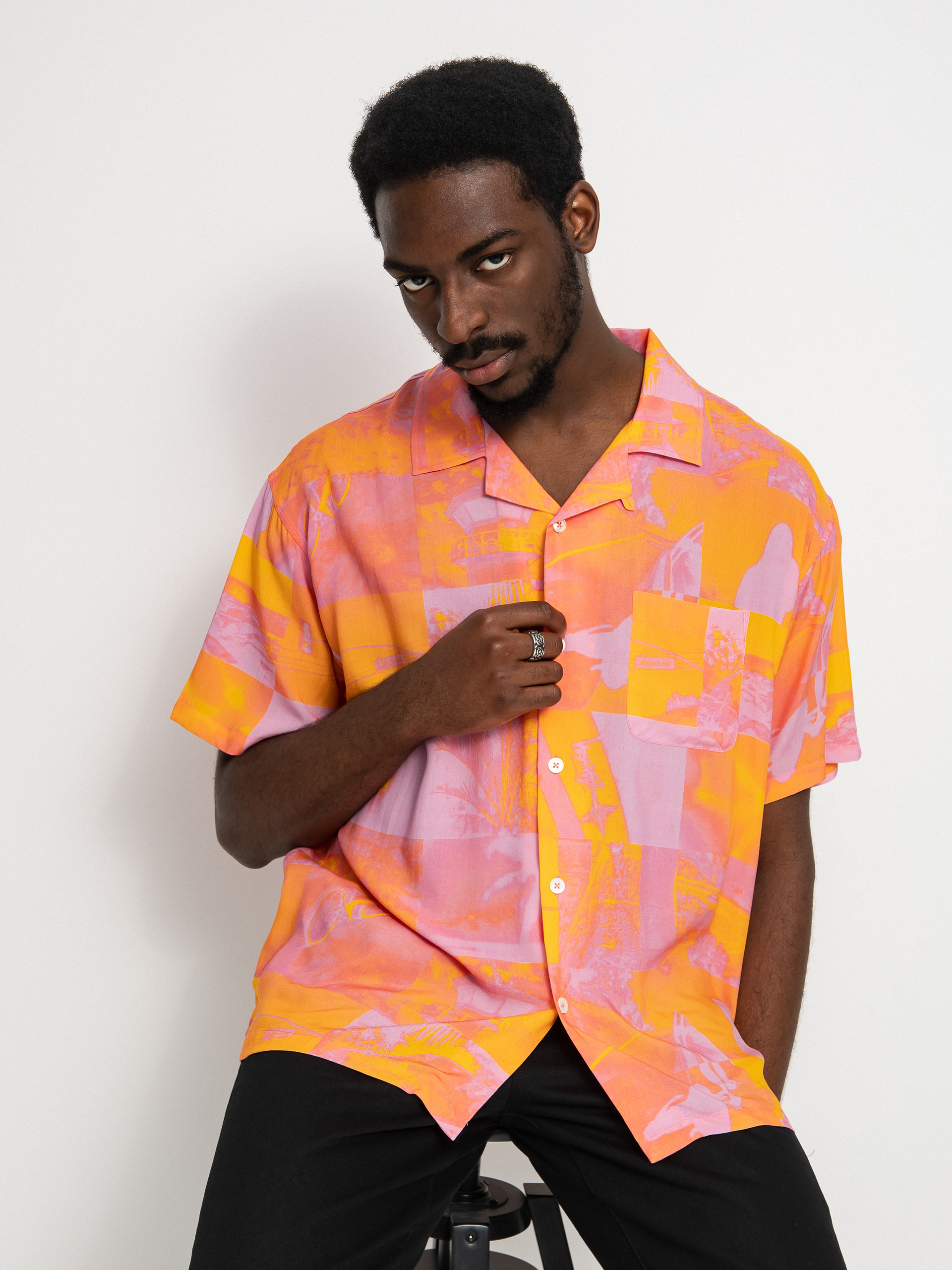 Koszula Stussy Photo Film (pink)