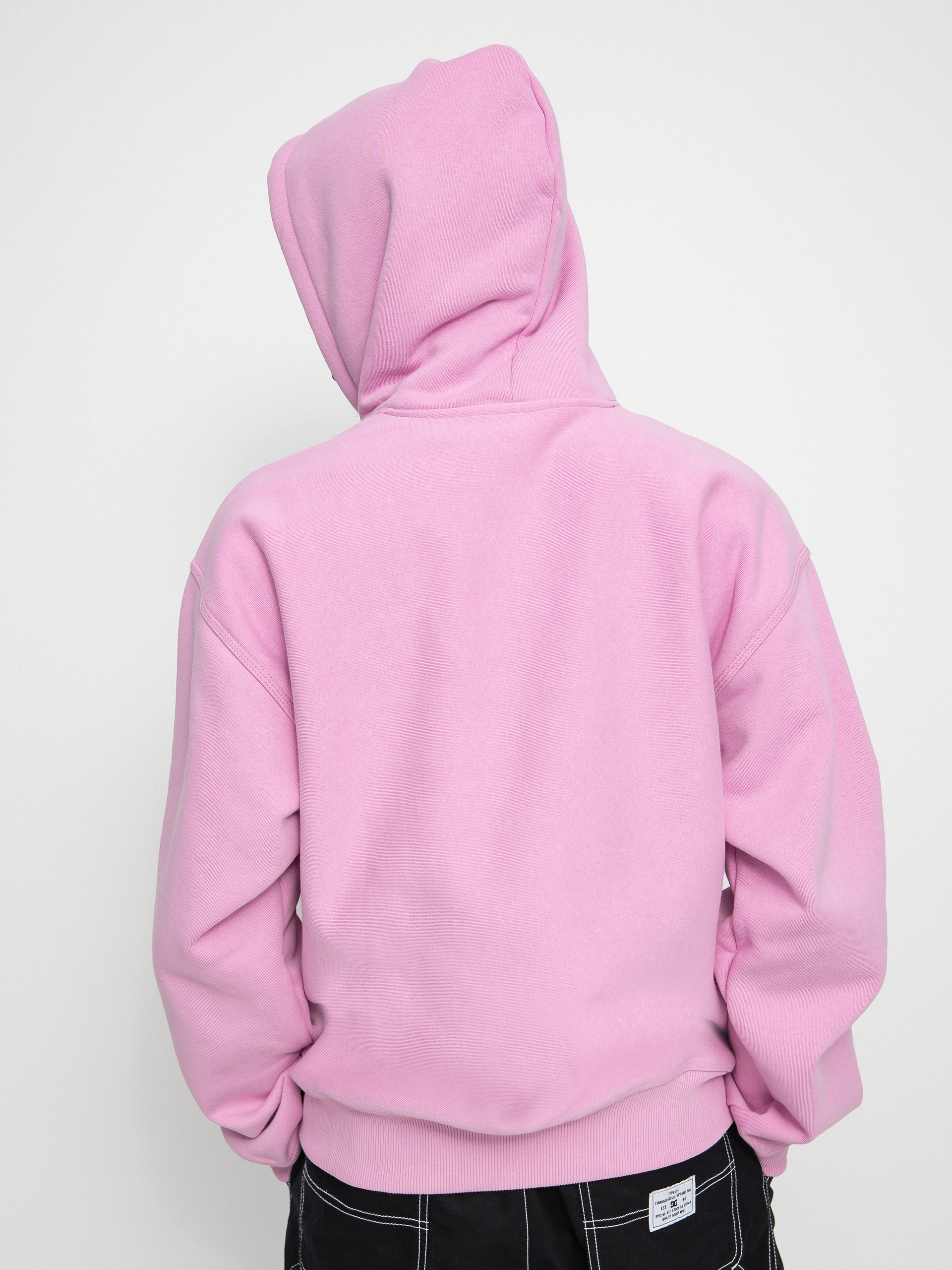 Bluza z kapturem Stussy Basic App. HD (pink)