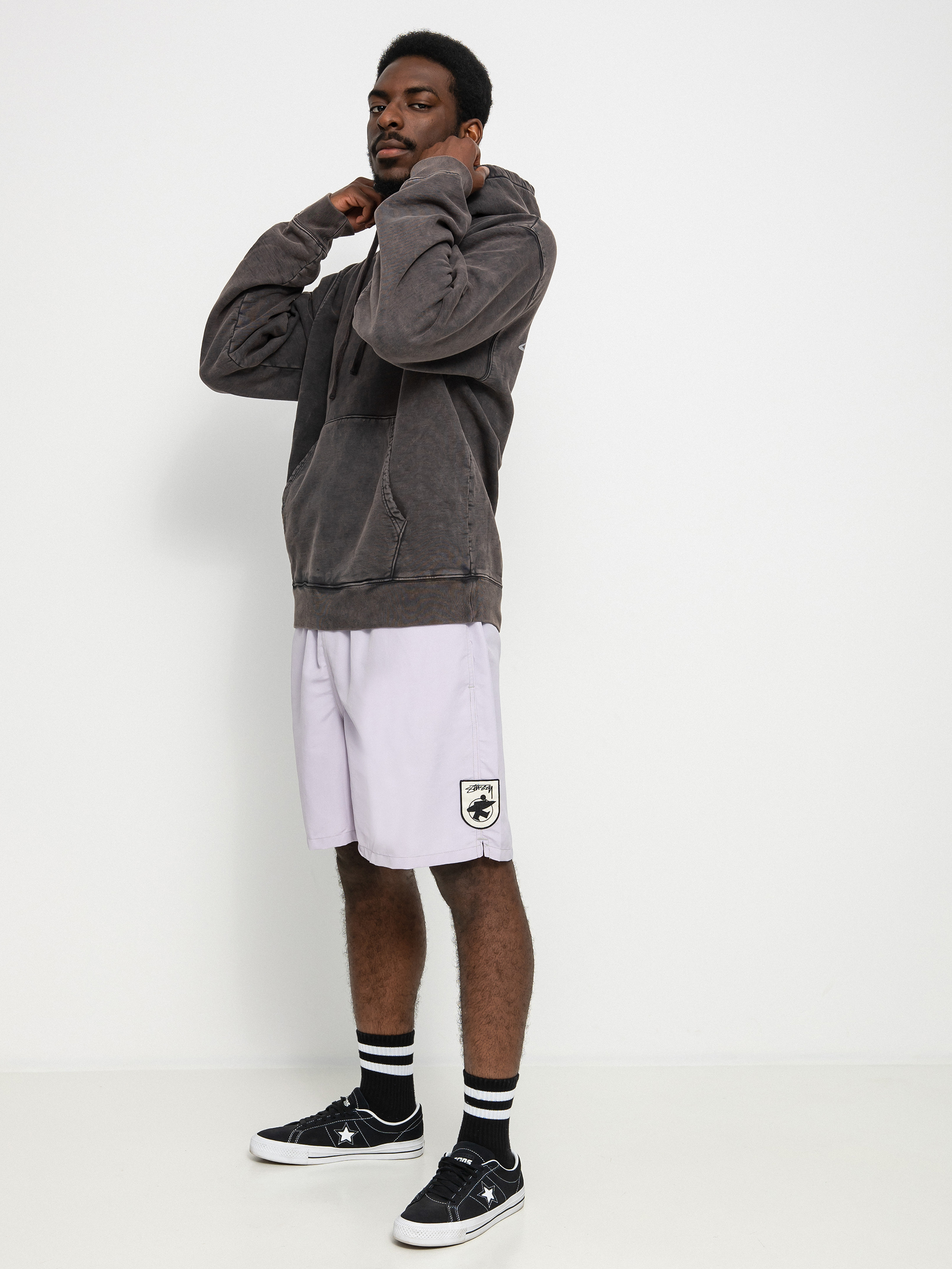 Bluza z kapturem Stussy Dyed Stussy Designs HD (black)