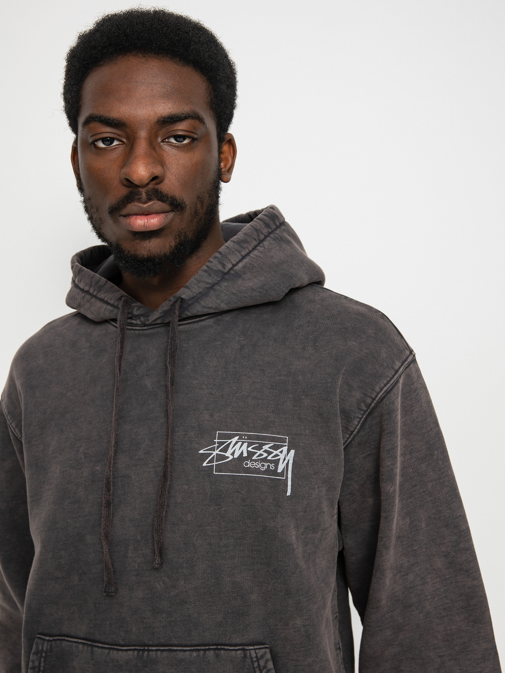 Bluza z kapturem Stussy Dyed Stussy Designs HD (black)