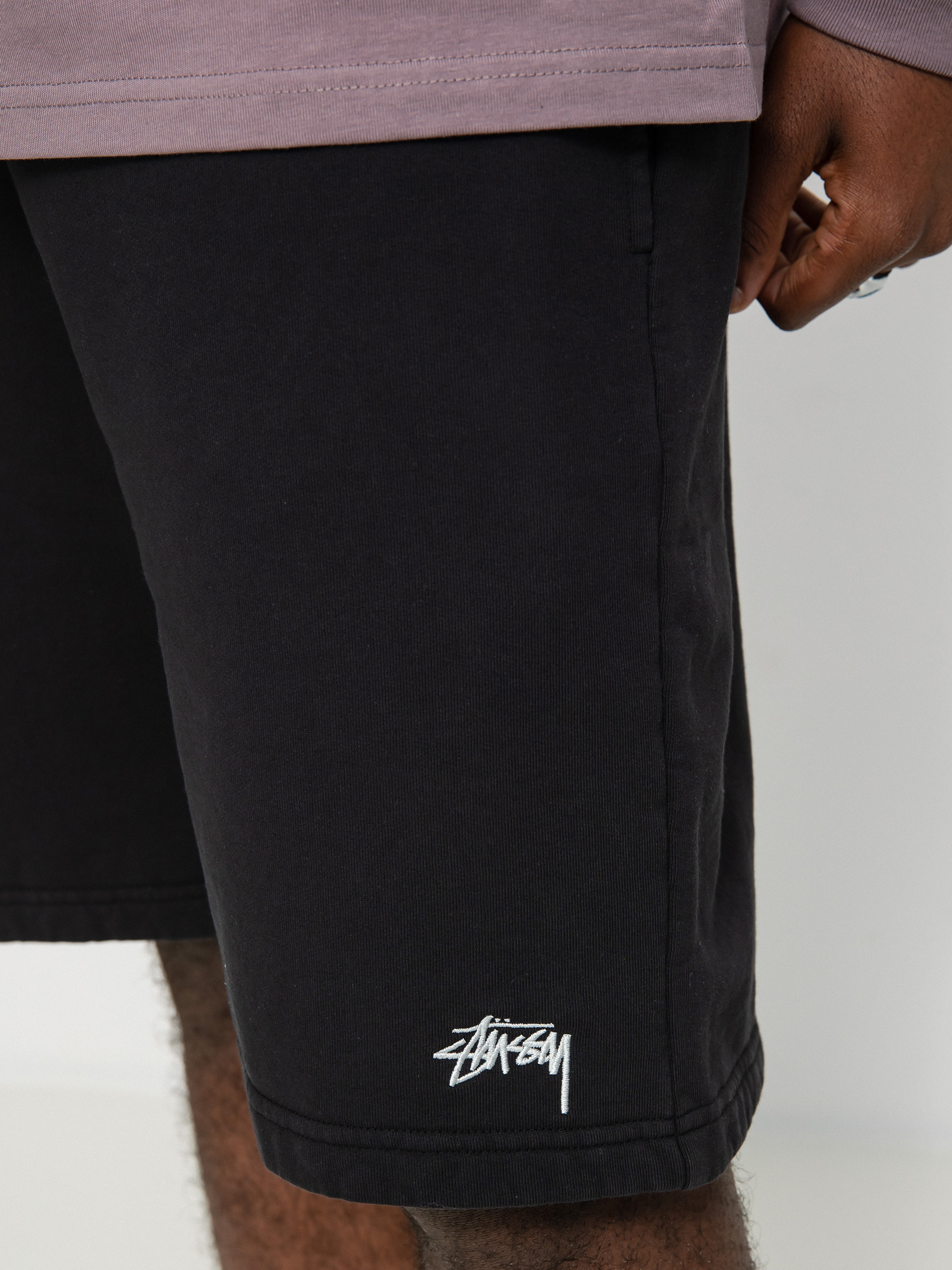 Szorty Stussy Stock Logo (black)
