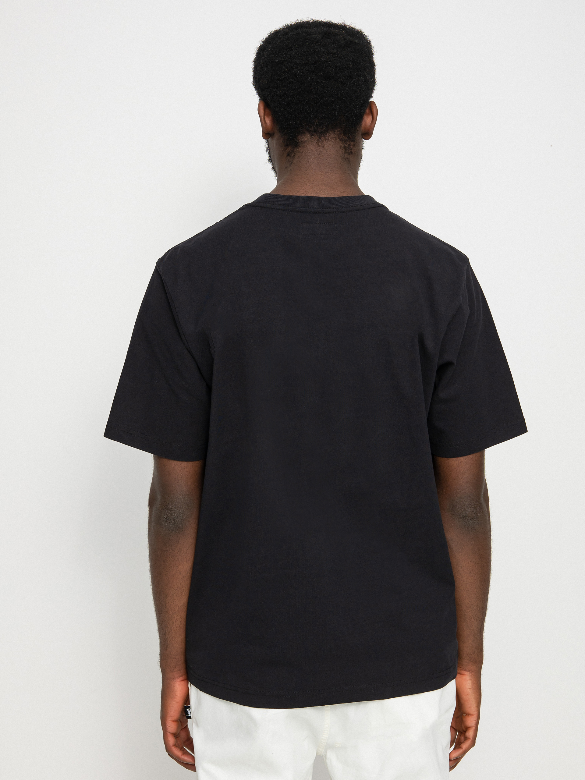 T-shirt Stussy Stock Logo Crew (black22)