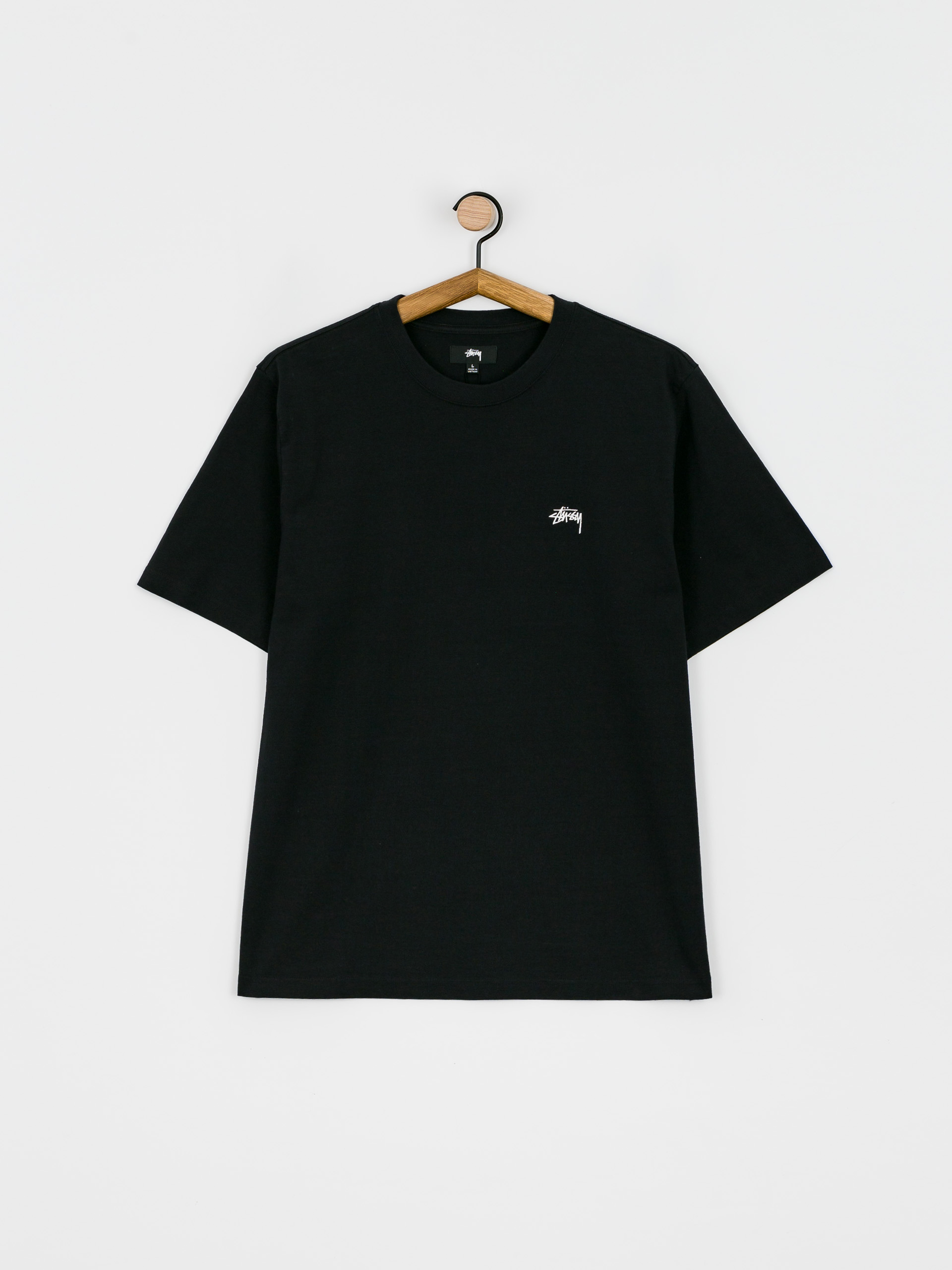 T-shirt Stussy Stock Logo Crew (black22)