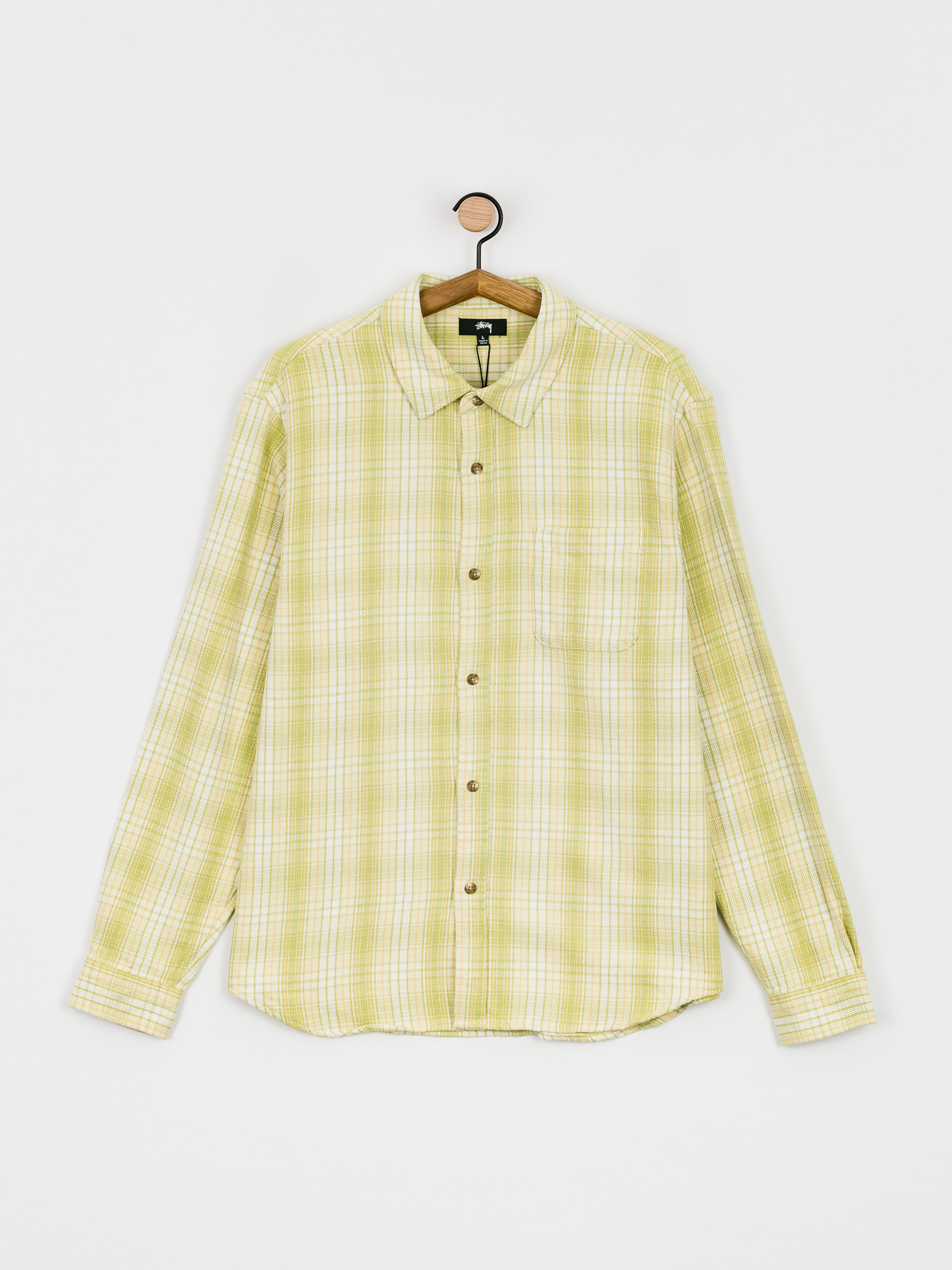 Koszula Stussy Beach Plaid (lime)