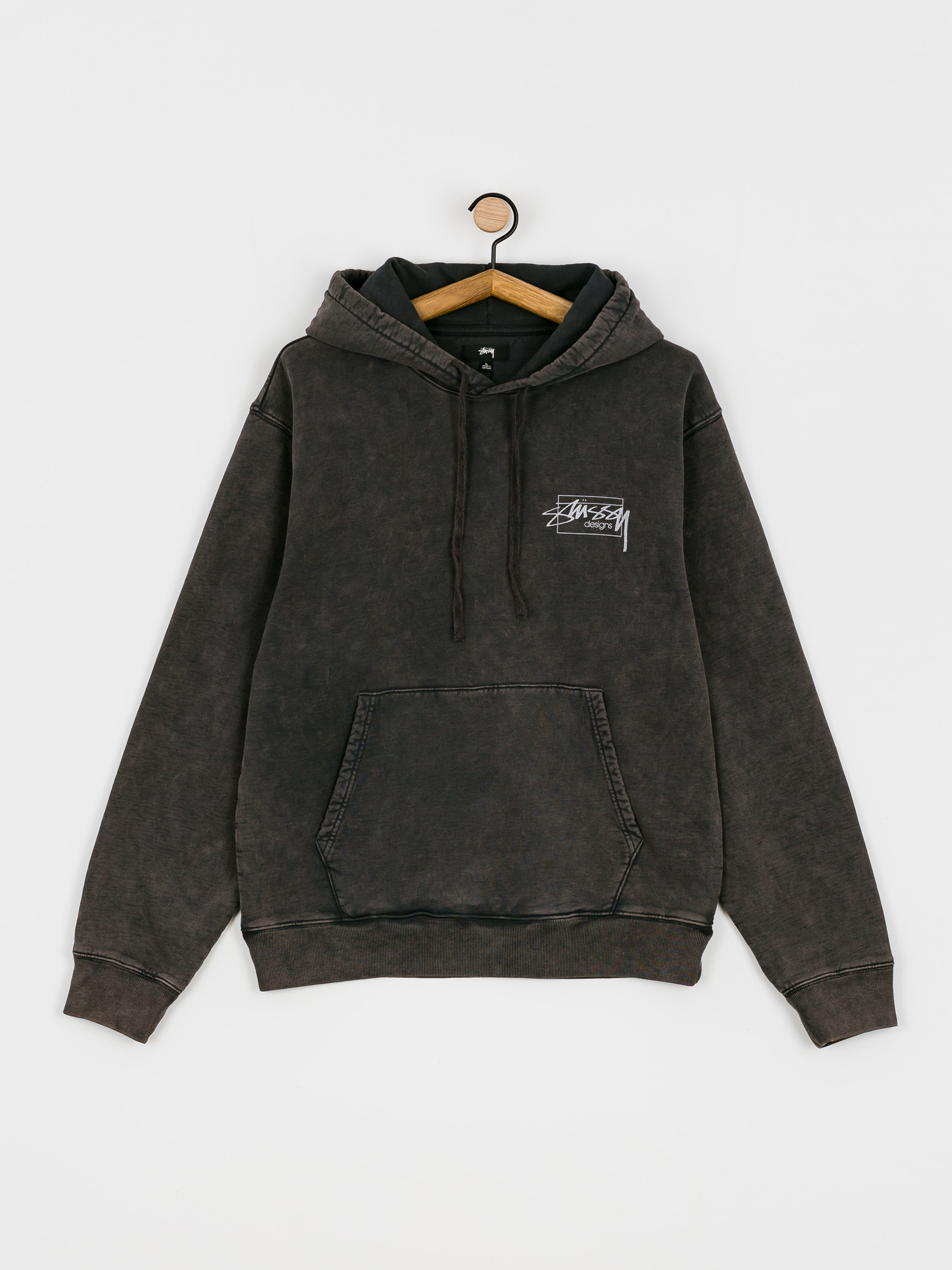 Bluza z kapturem Stussy Dyed Stussy Designs HD (black)