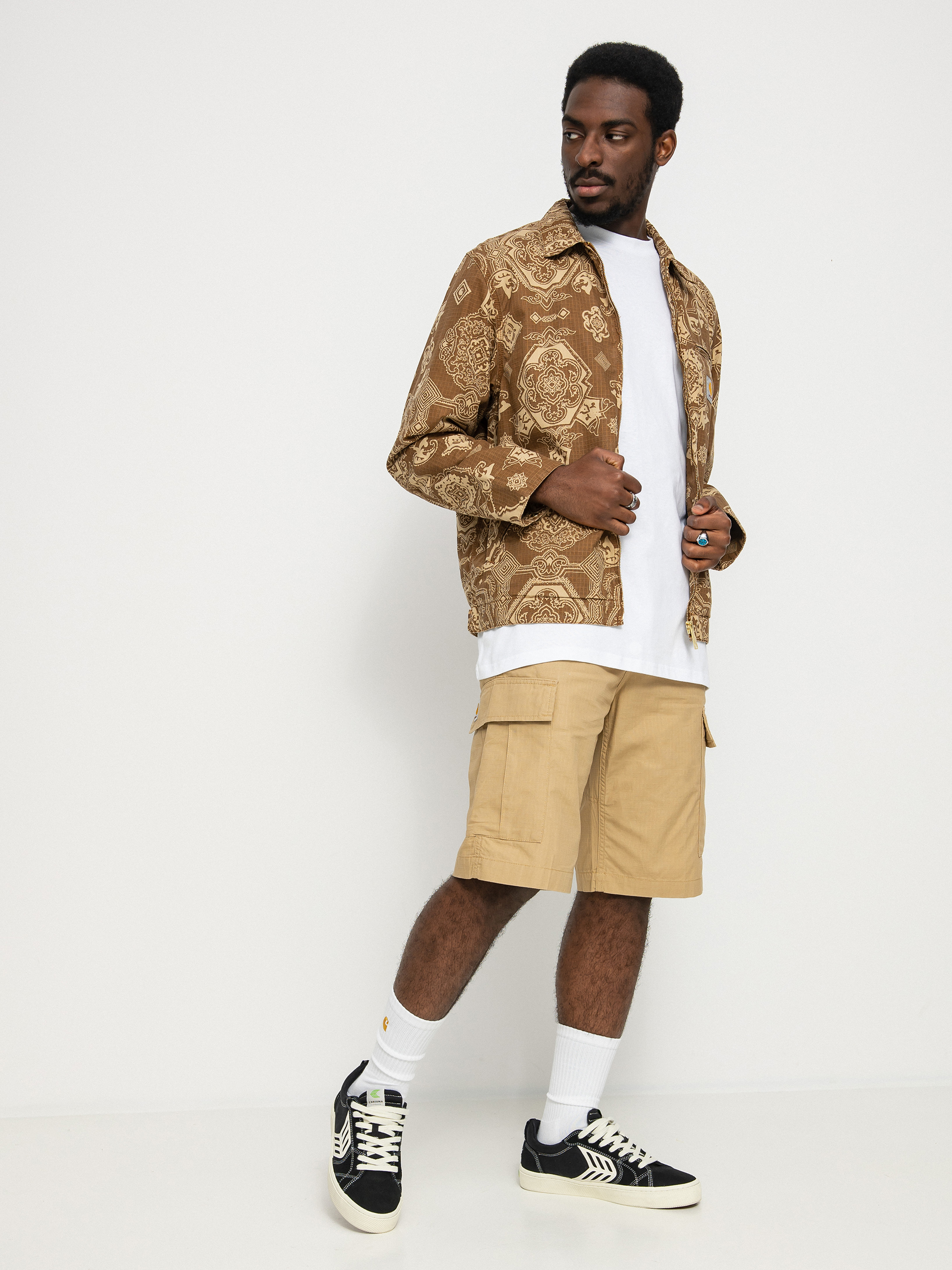 Kurtka Carhartt WIP Detroit (verse print/hamilton brown)