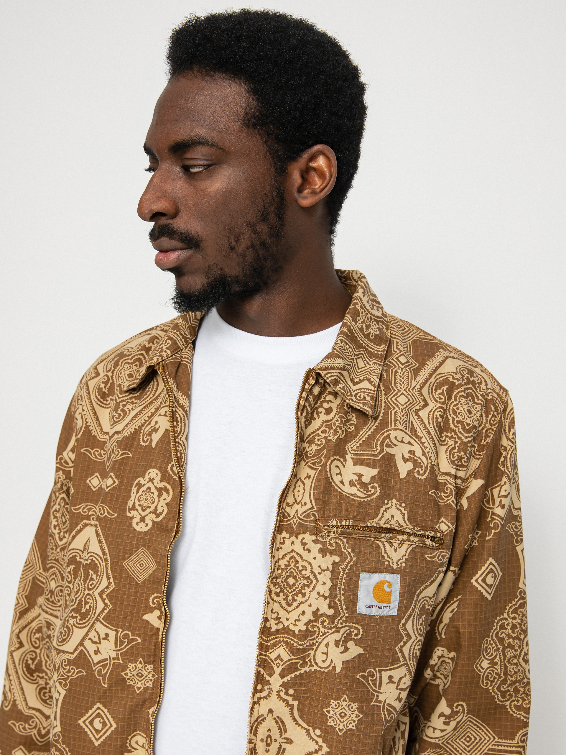 Kurtka Carhartt WIP Detroit (verse print/hamilton brown)