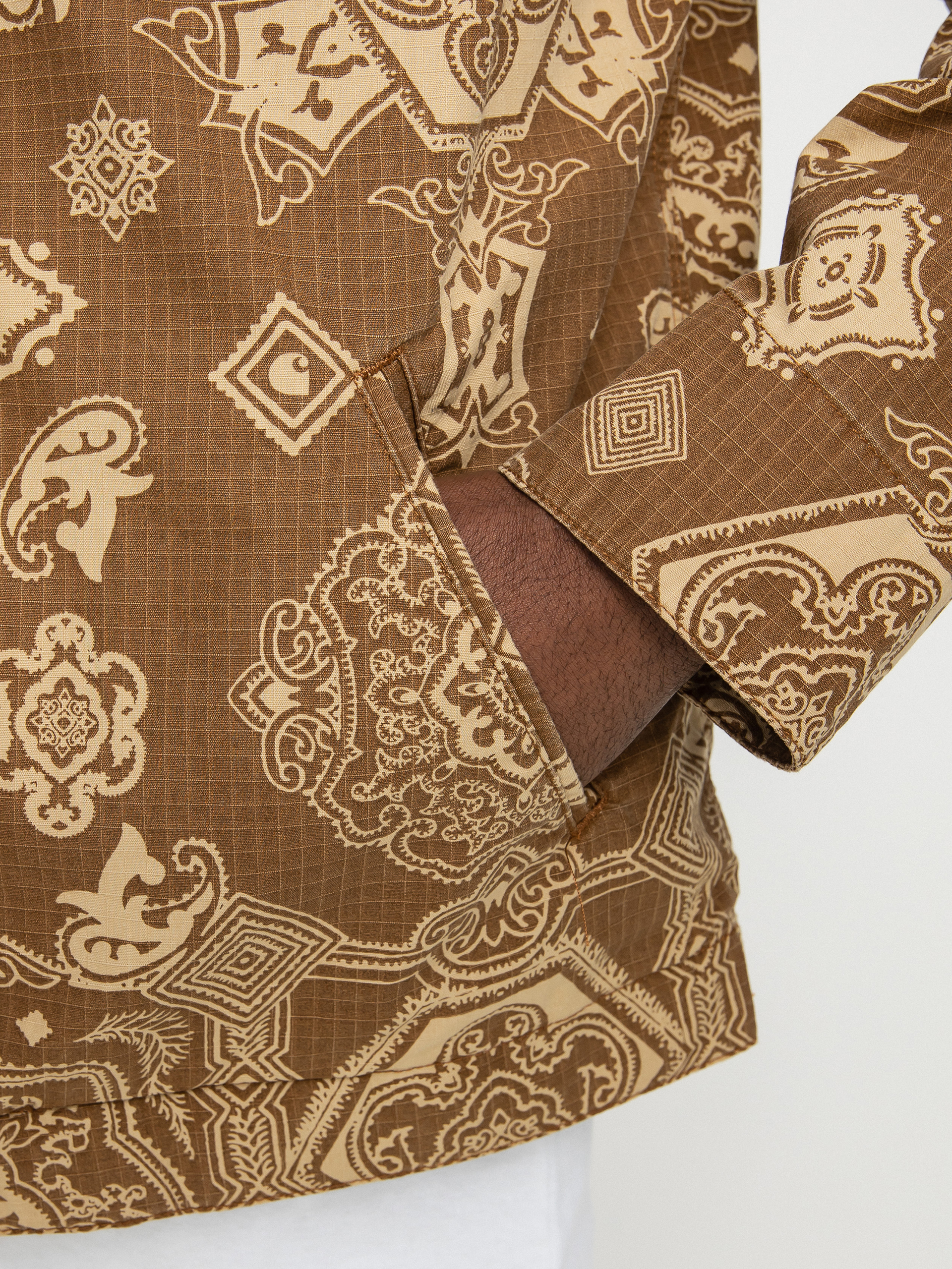Kurtka Carhartt WIP Detroit (verse print/hamilton brown)