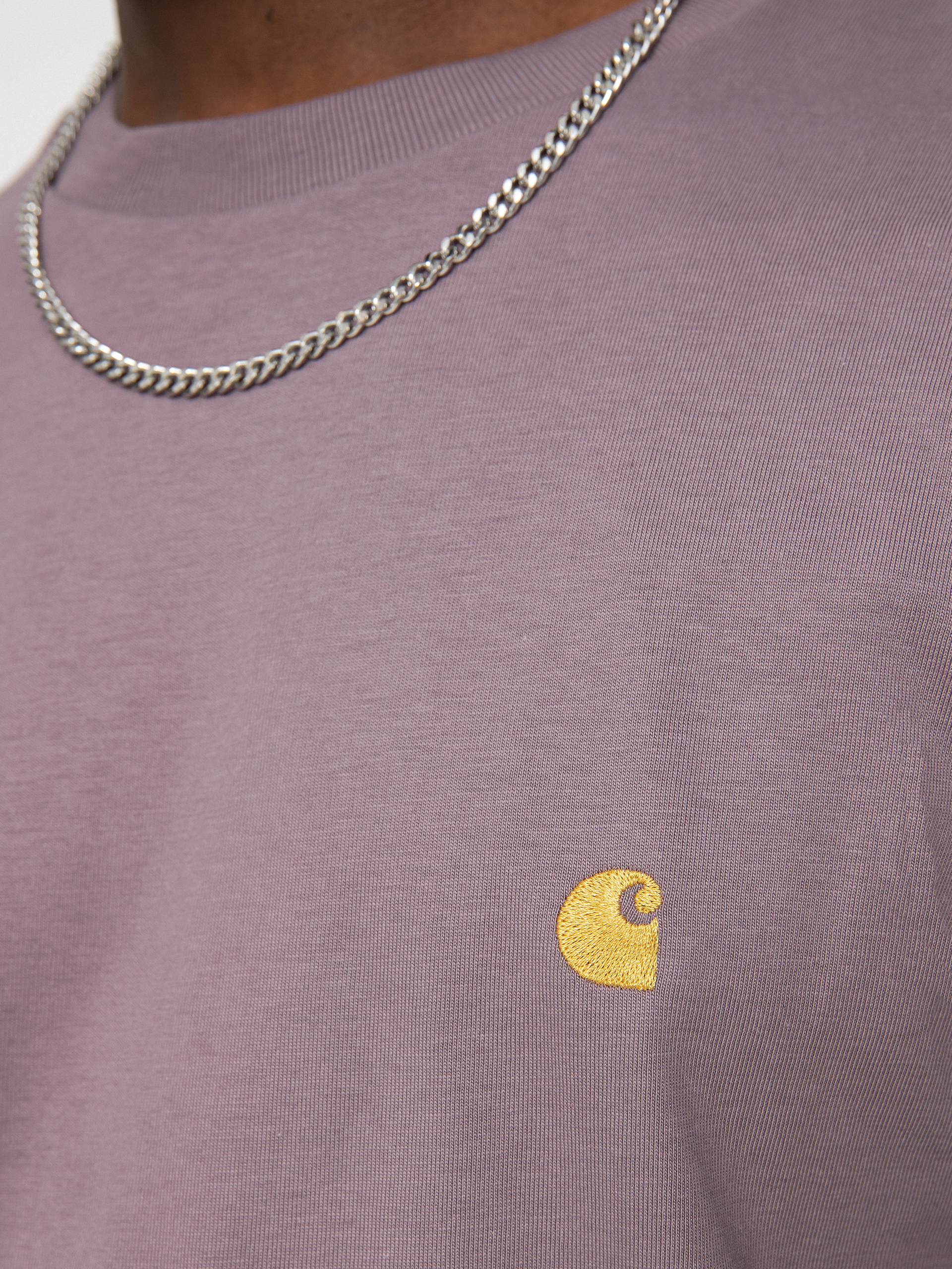 Longsleeve Carhartt WIP Chase (misty thistle/gold)