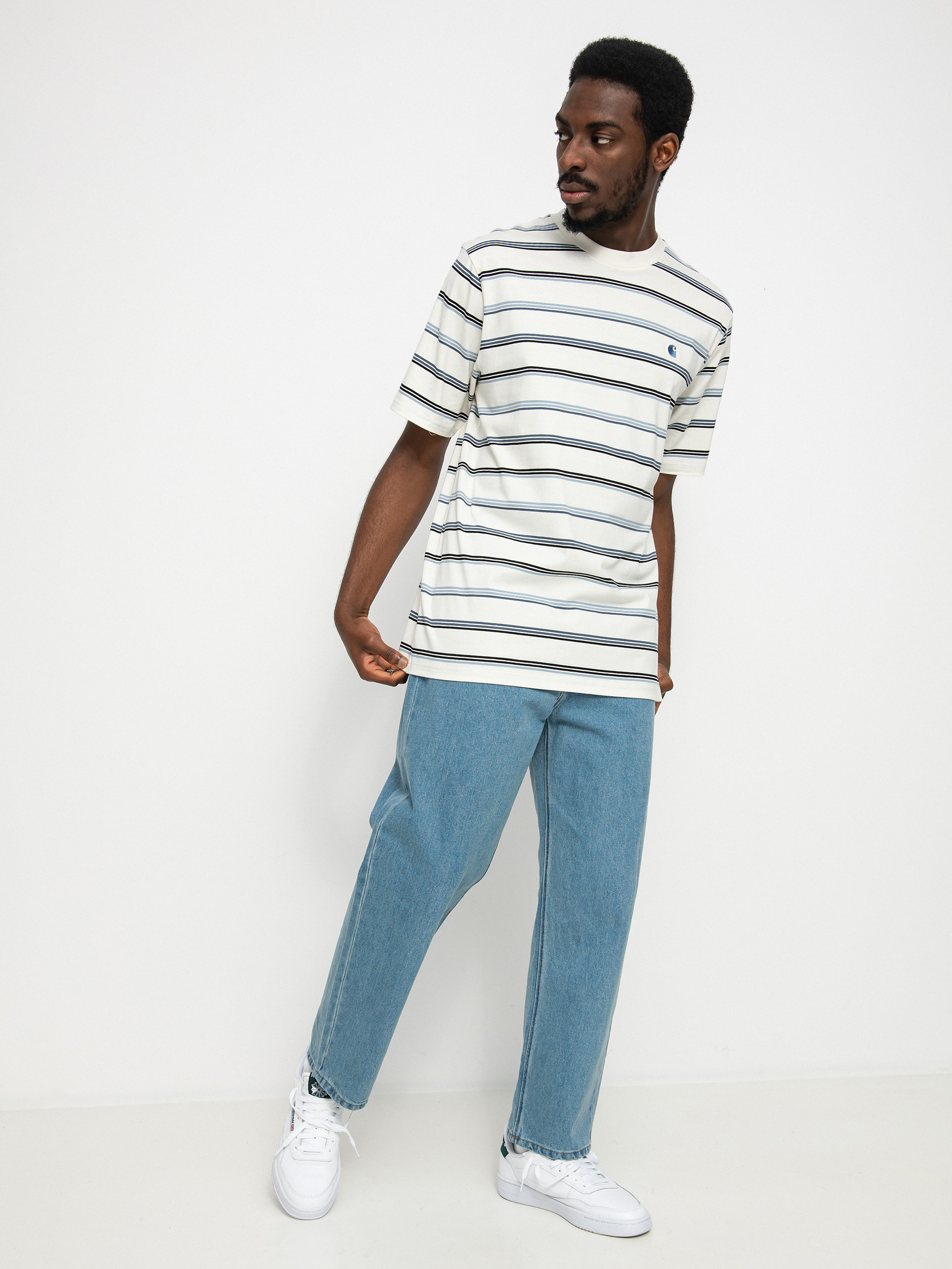T-shirt Carhartt WIP Vonn (vonn stripe/wax/storm blue/storm blue)