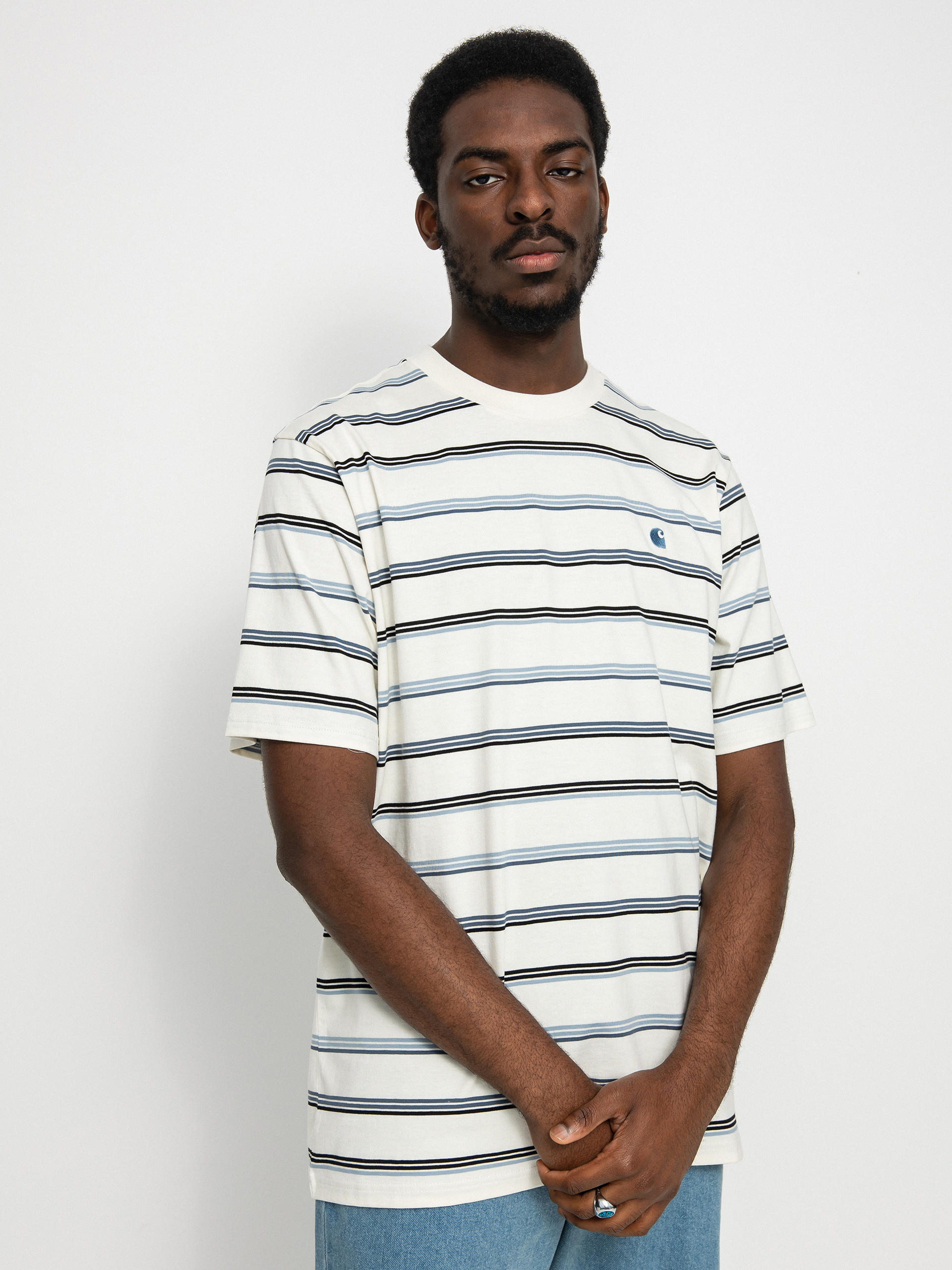 T-shirt Carhartt WIP Vonn (vonn stripe/wax/storm blue/storm blue)