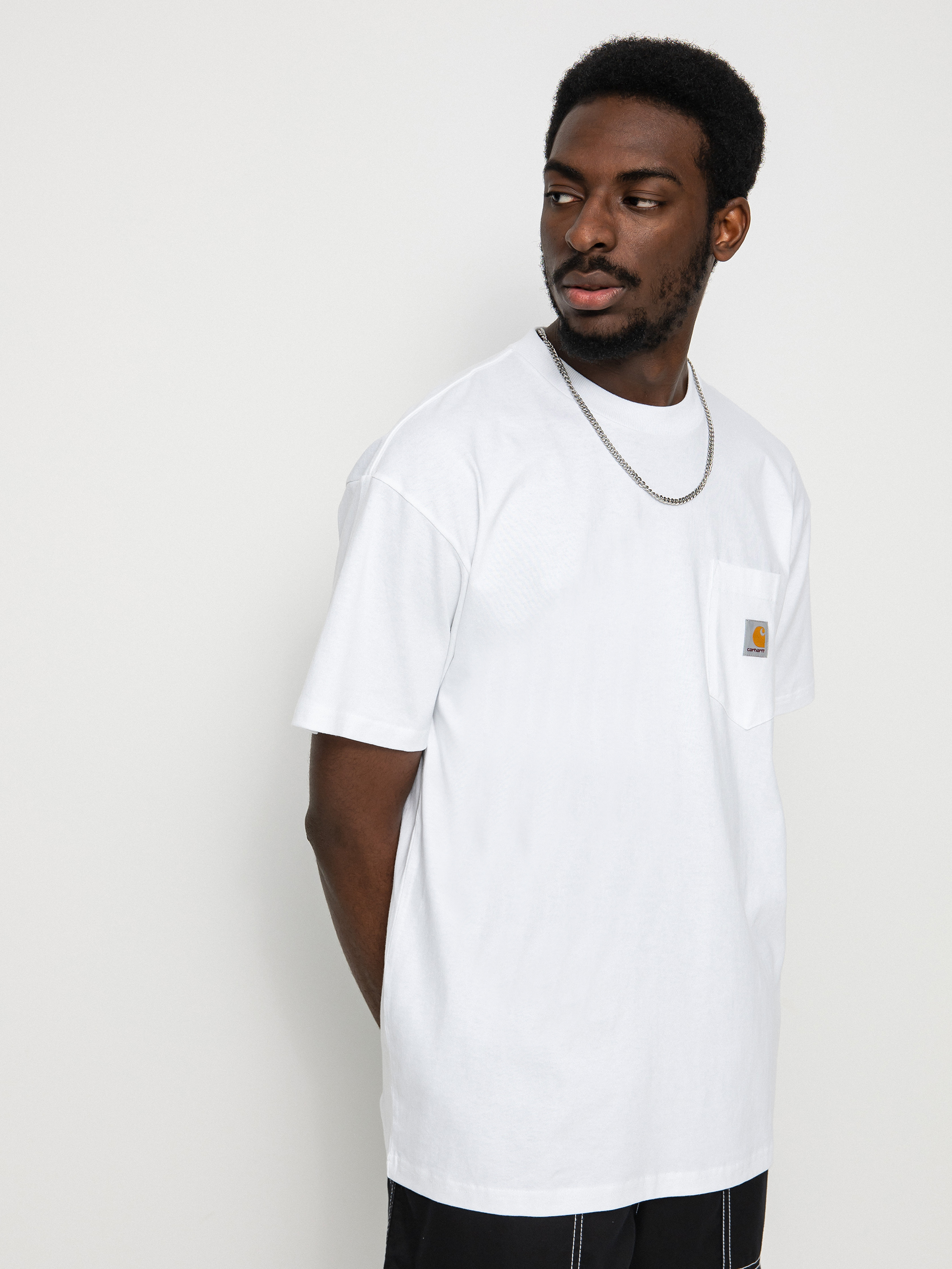 T-shirt Carhartt WIP Local Pocket (white/black)