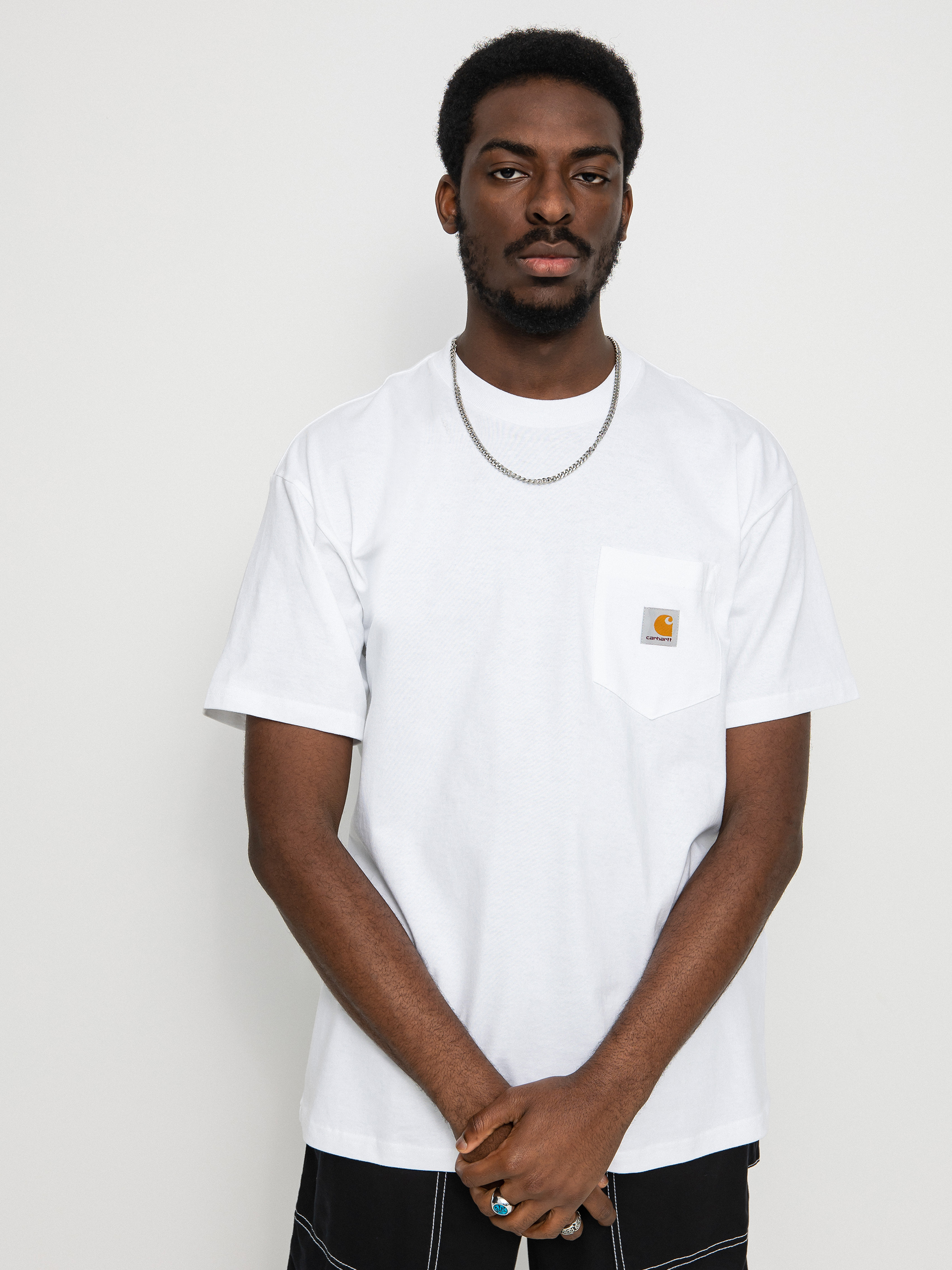 T-shirt Carhartt WIP Local Pocket (white/black)