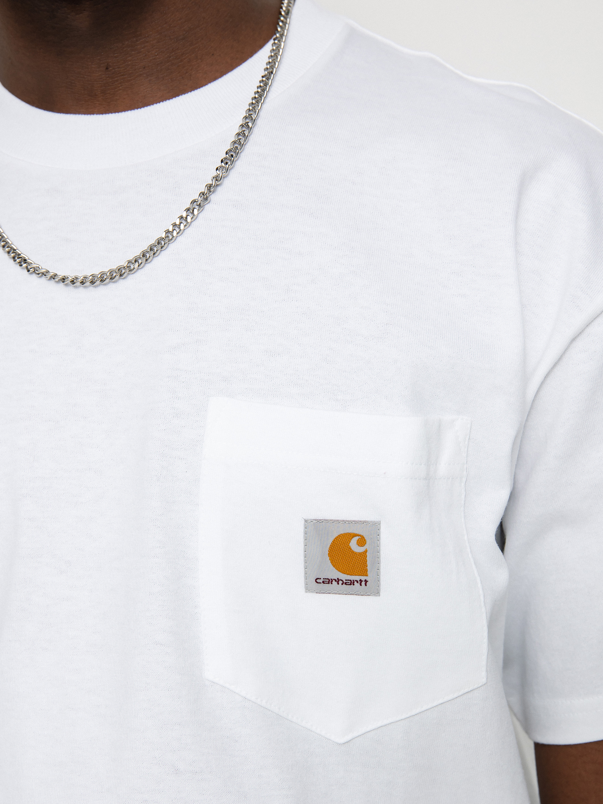 T-shirt Carhartt WIP Local Pocket (white/black)