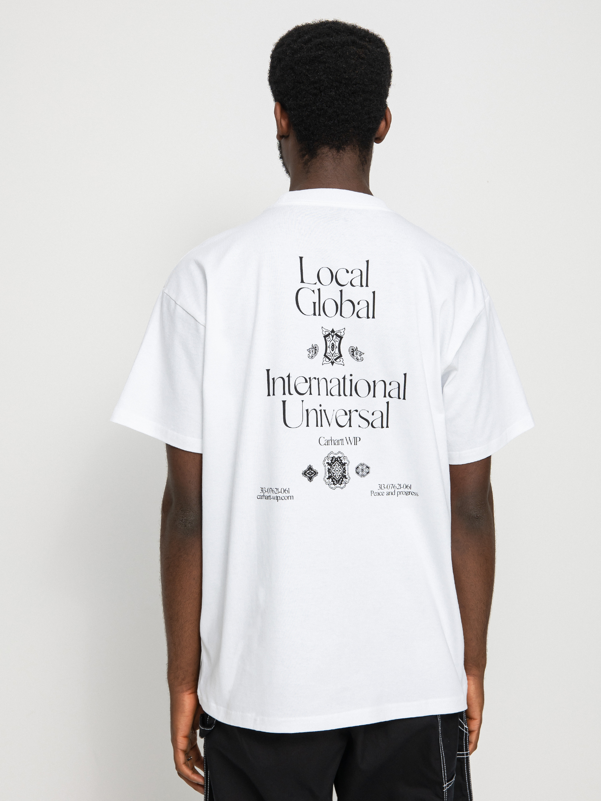 T-shirt Carhartt WIP Local Pocket (white/black)