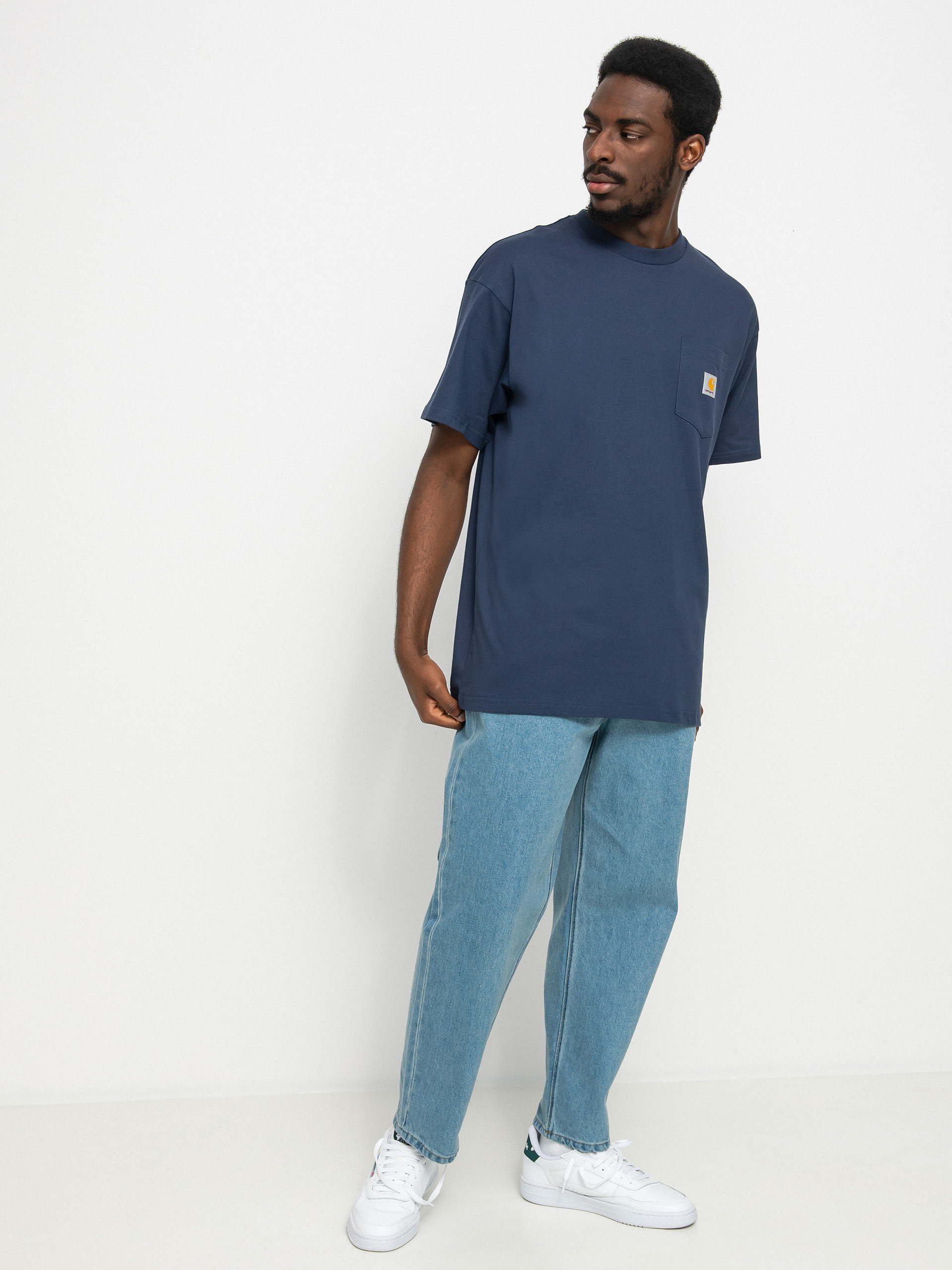 T-shirt Carhartt WIP Local Pocket (enzian/storm blue)