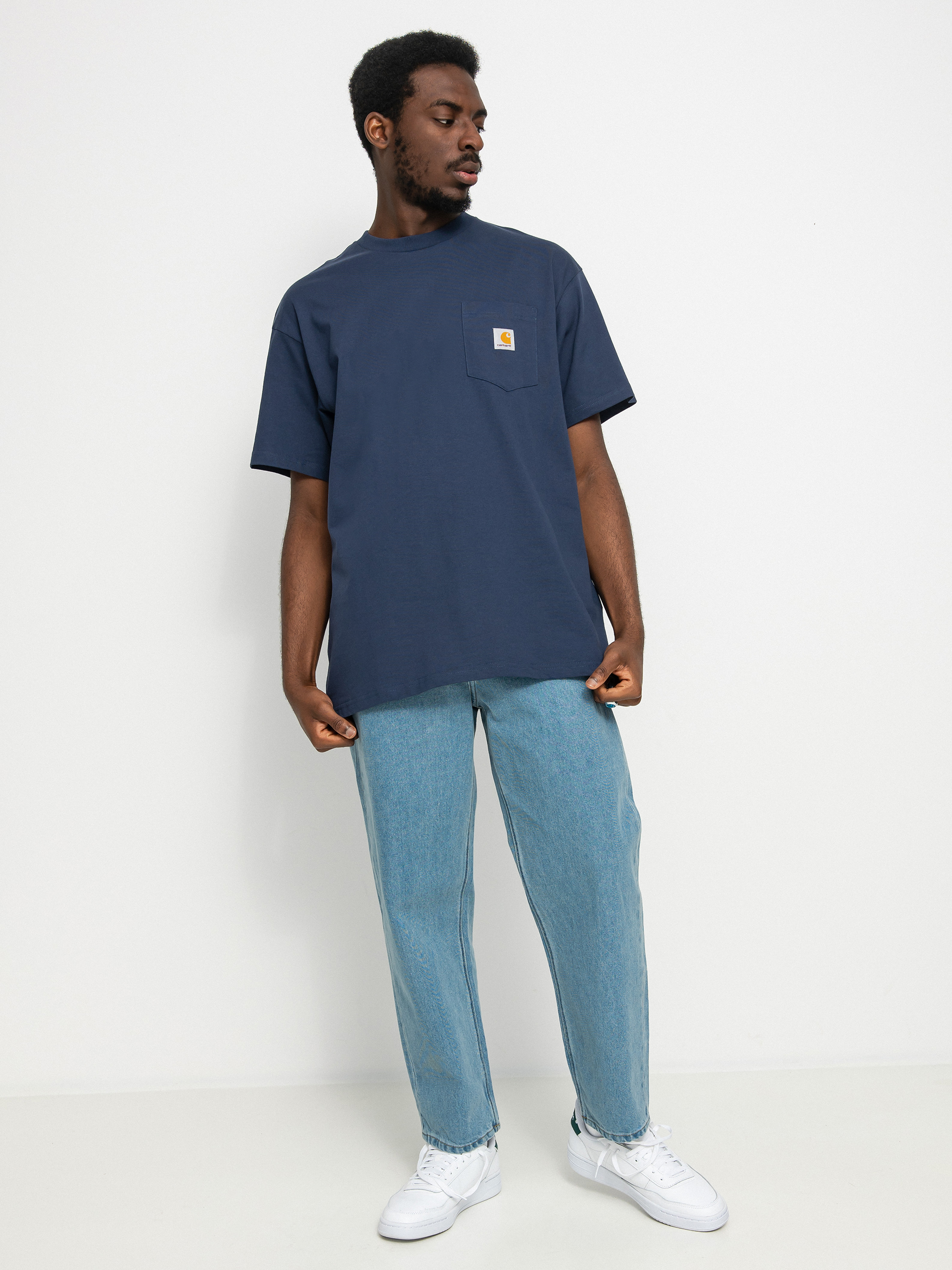 T-shirt Carhartt WIP Local Pocket (enzian/storm blue)