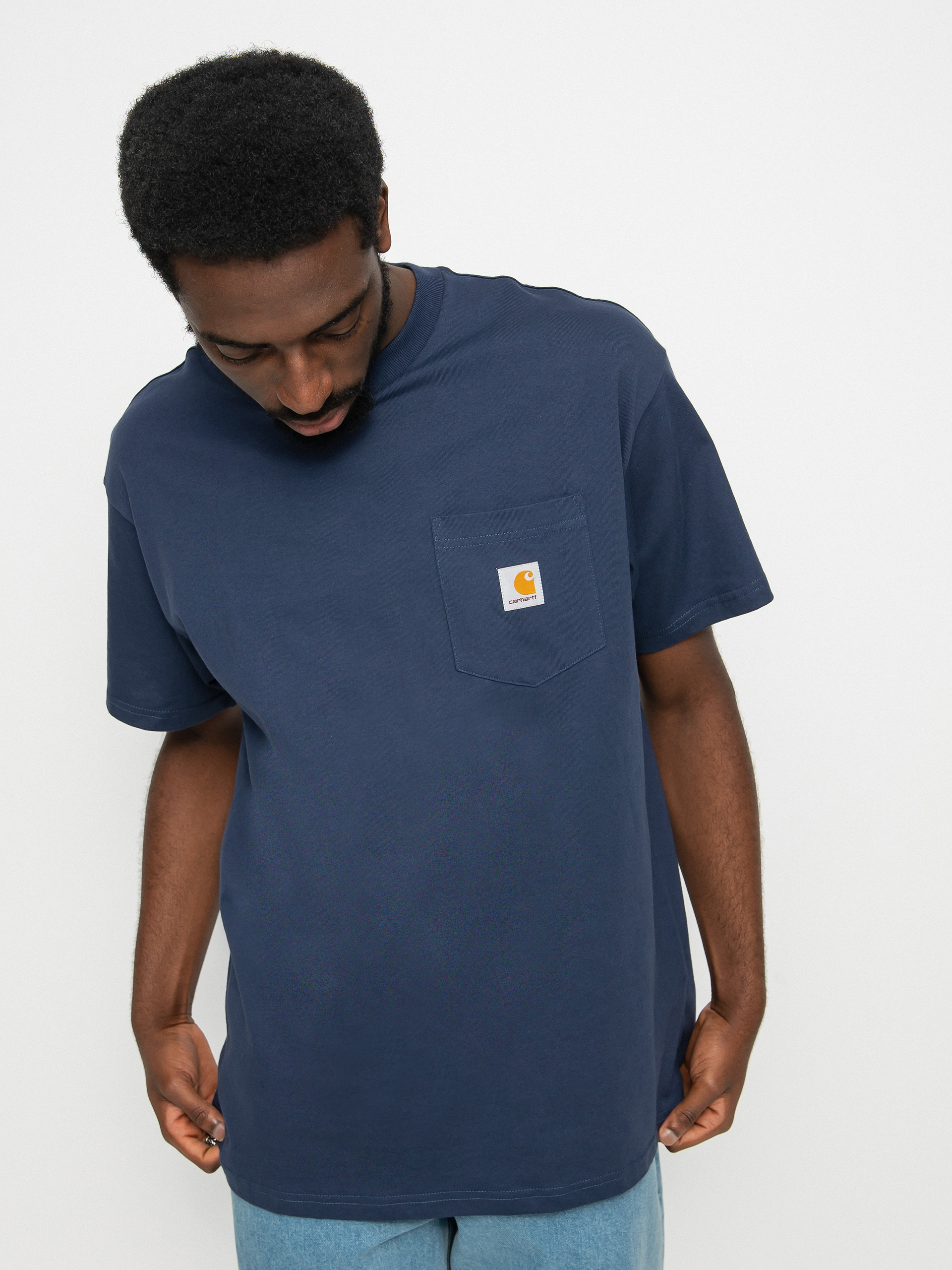 T-shirt Carhartt WIP Local Pocket (enzian/storm blue)