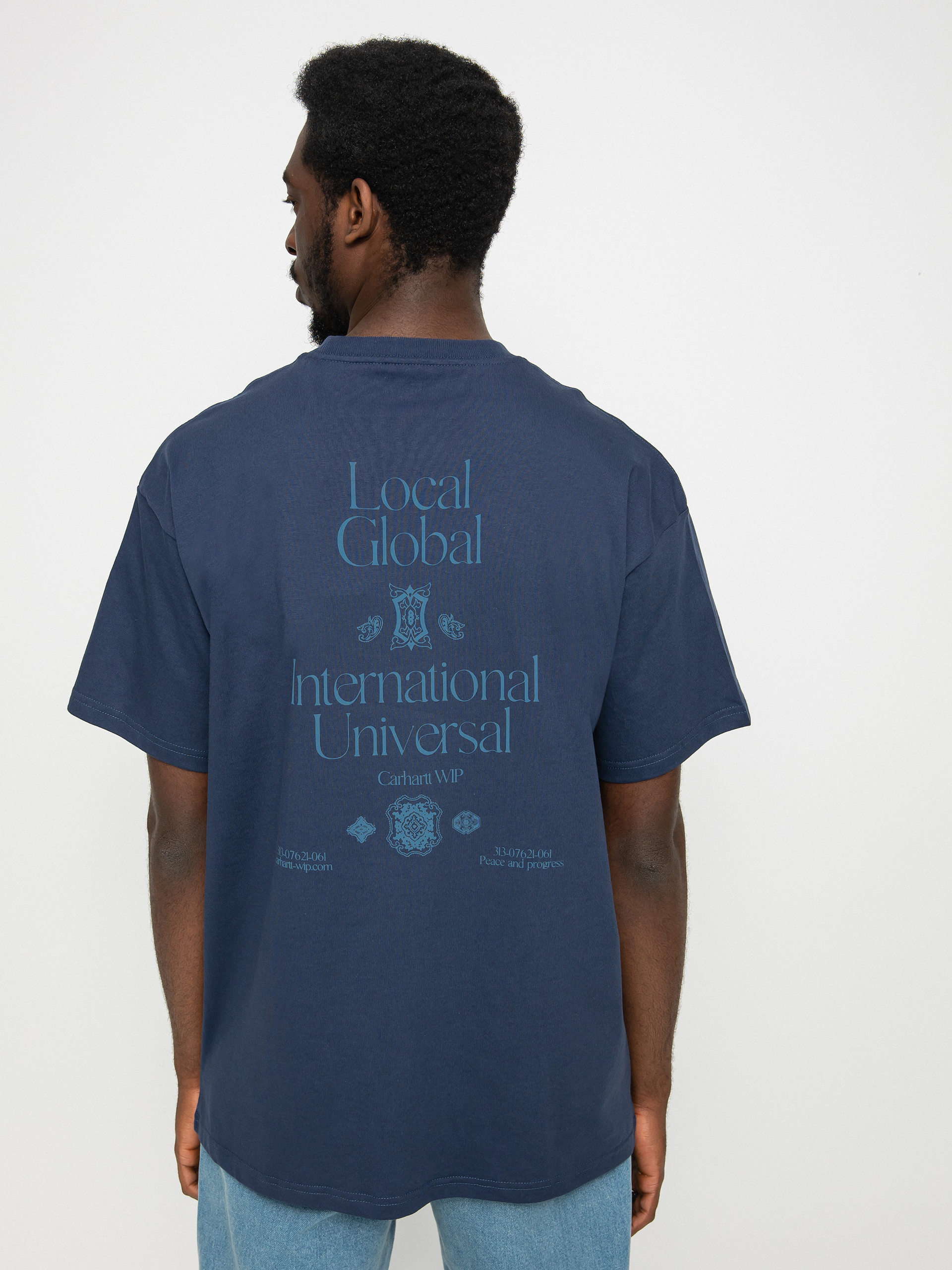 T-shirt Carhartt WIP Local Pocket (enzian/storm blue)