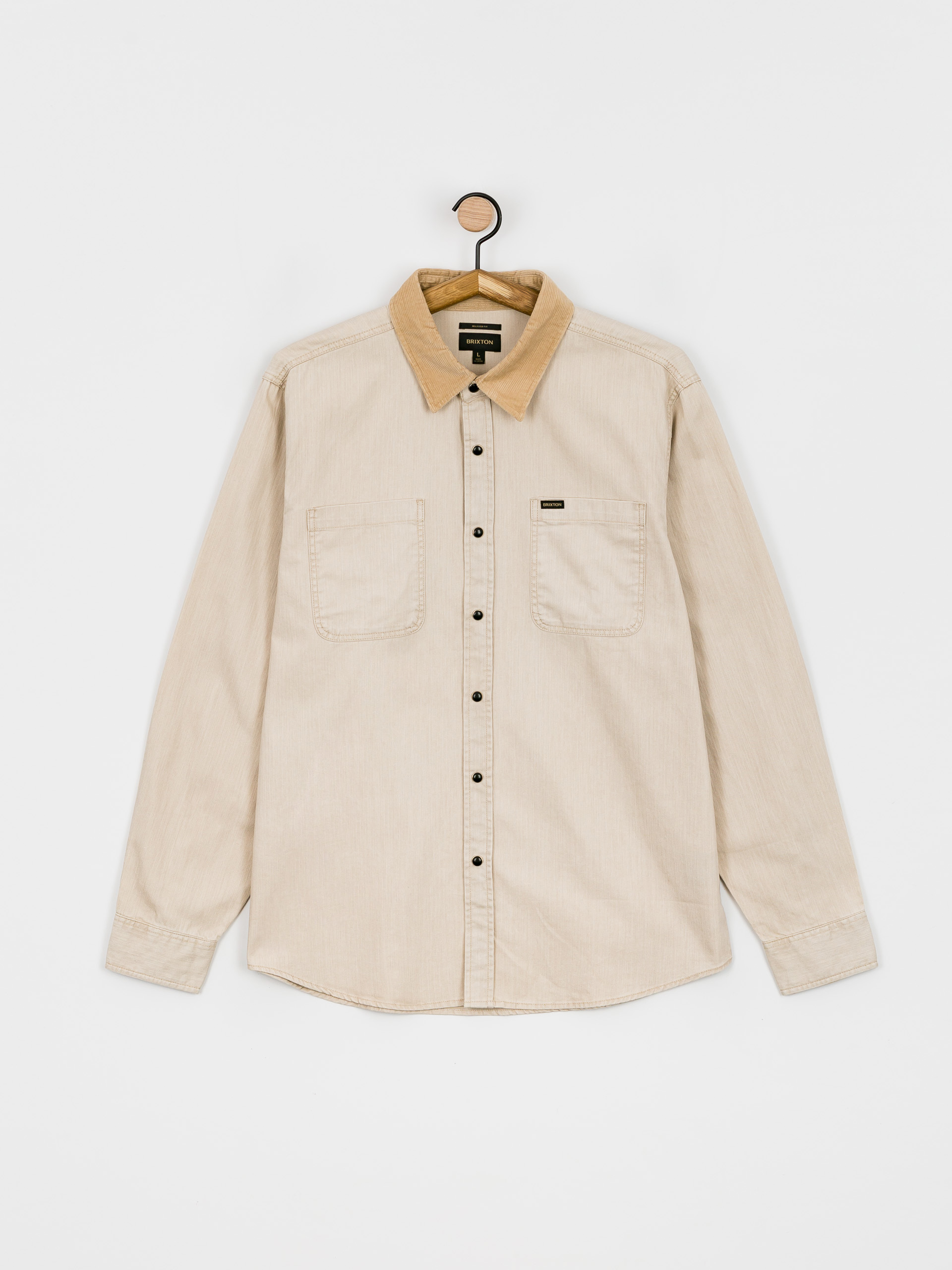 Koszula Brixton Bowery Ls (beige denim)