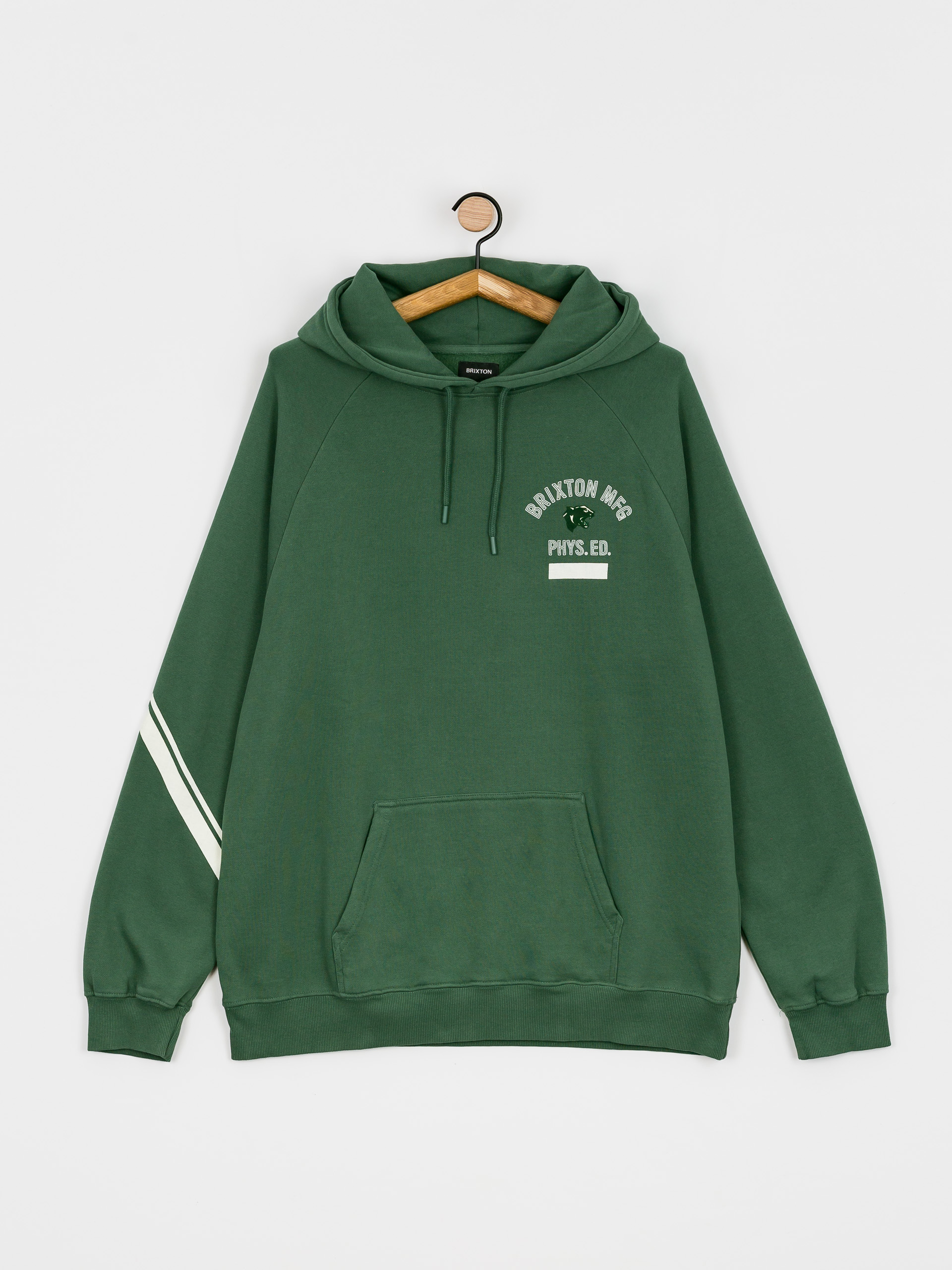 Bluza z kapturem Brixton Phys. Ed. Raglan HD (myrtle)