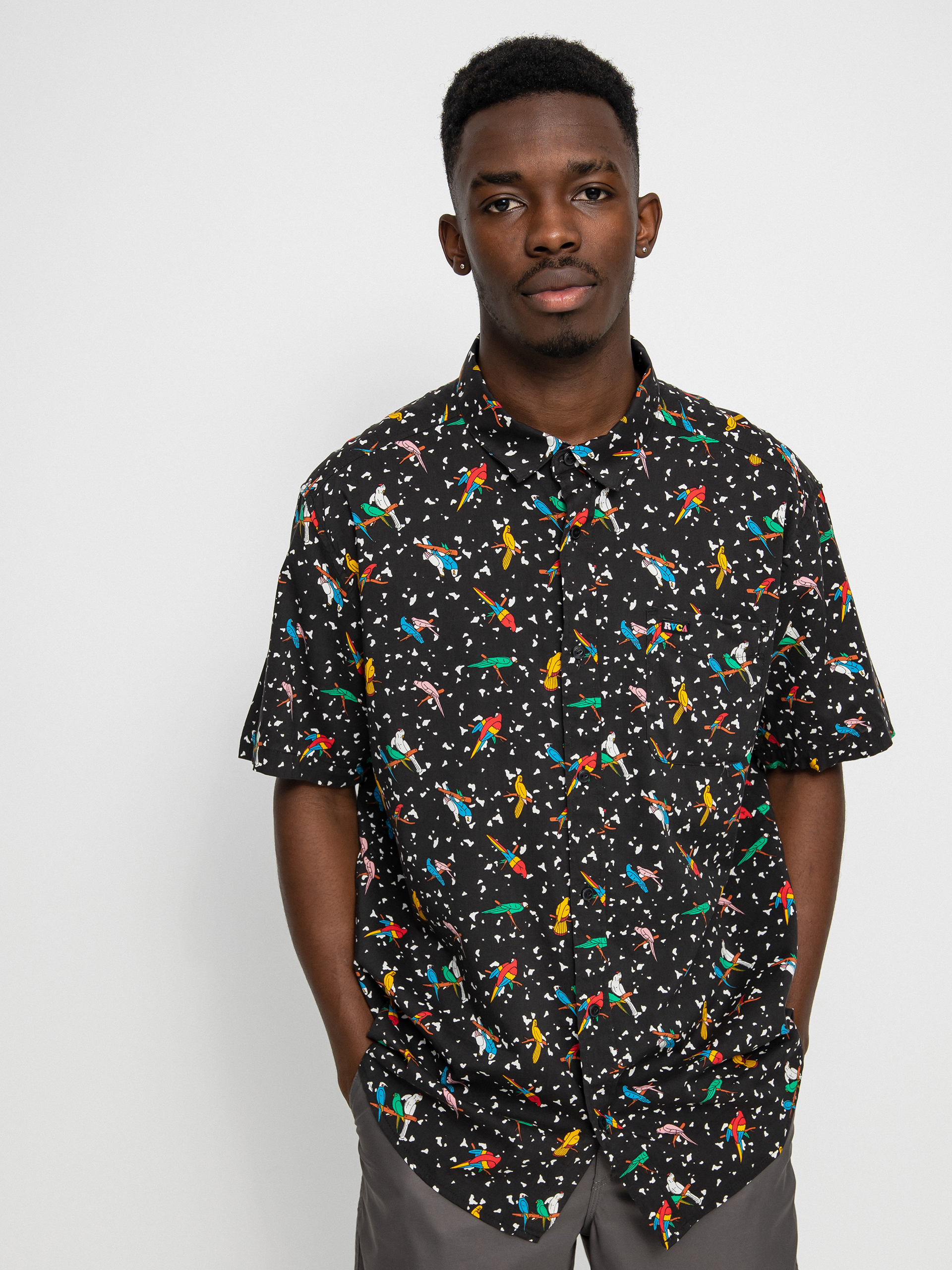 Koszula RVCA Lp X Klw Parrots (black)
