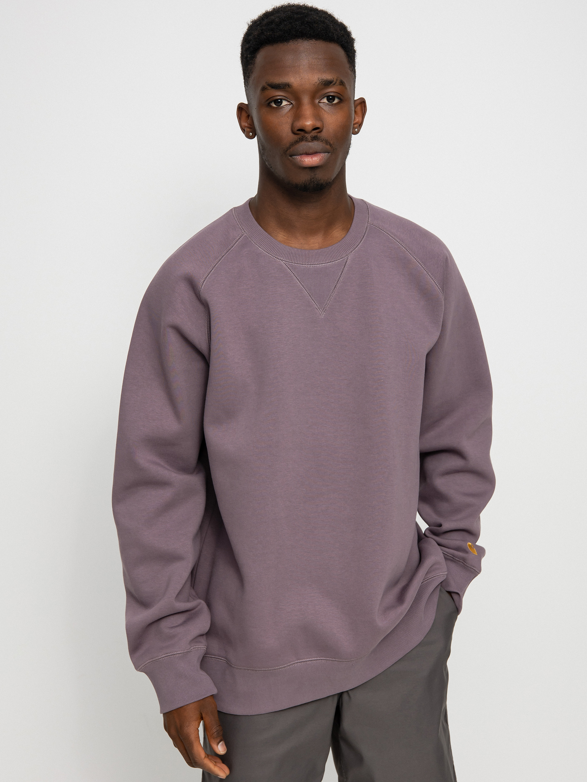 Bluza Carhartt WIP Chase (misty thistle/gold)
