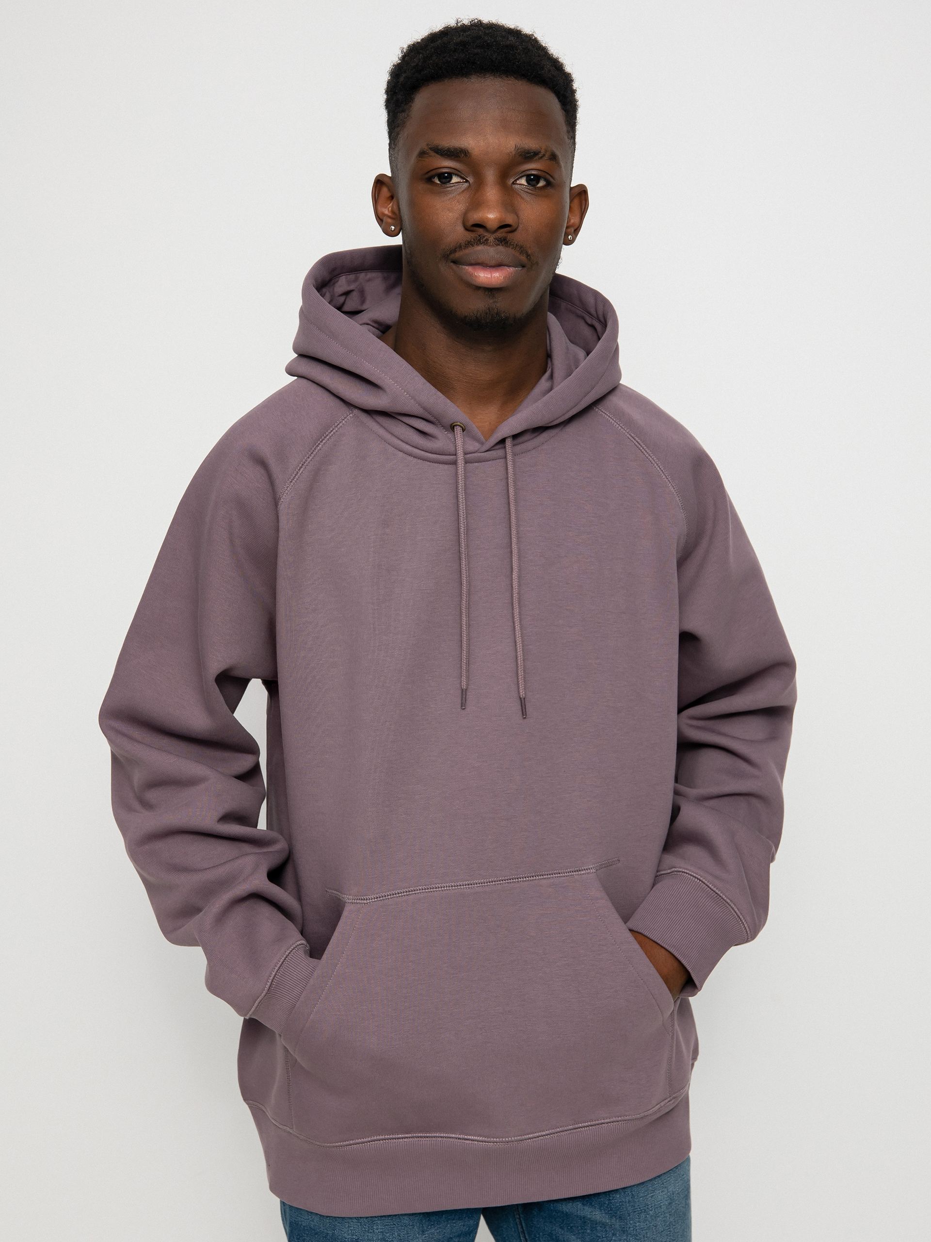 Bluza z kapturem Carhartt WIP Chase HD (misty thistle/gold)