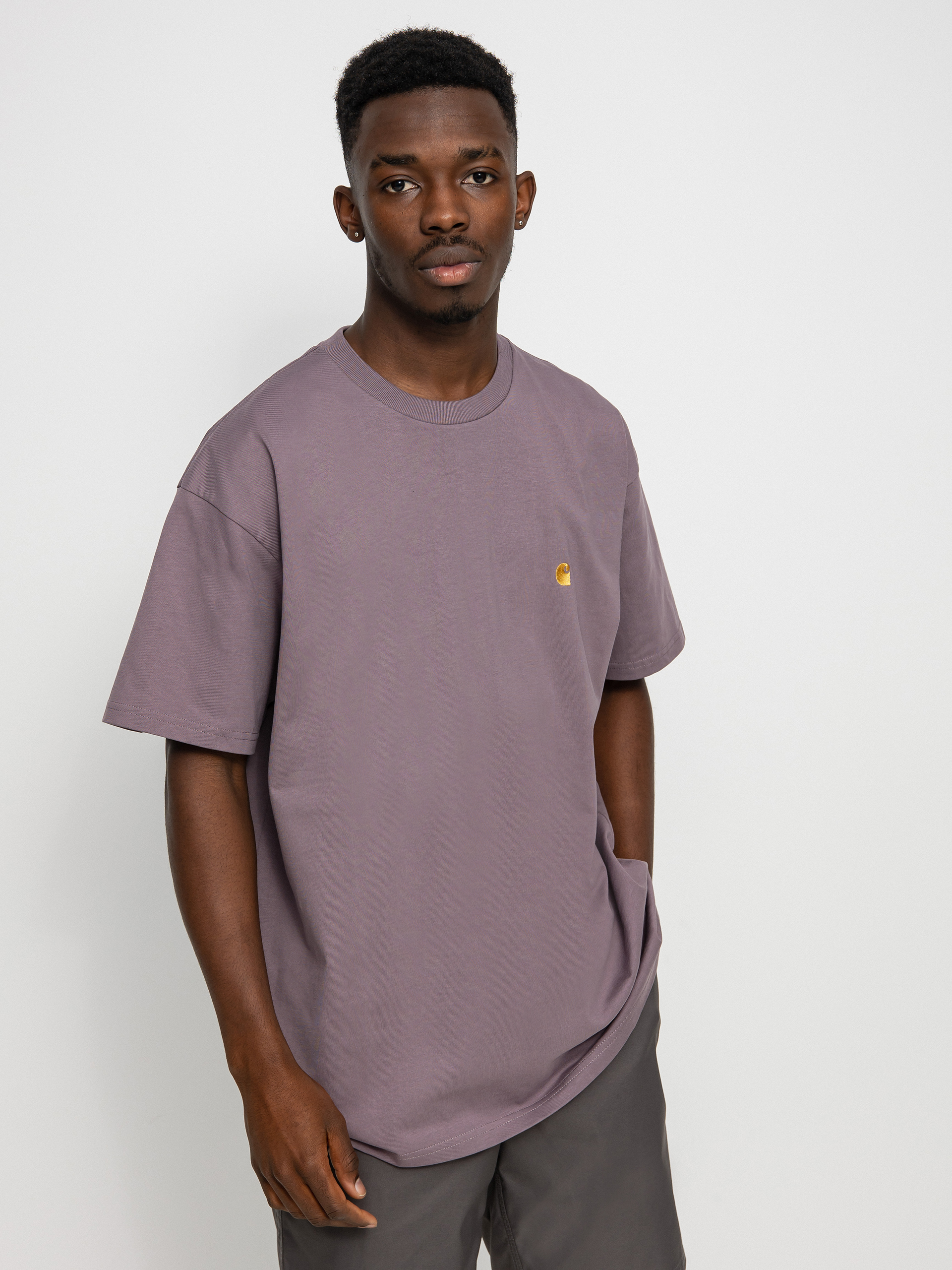 T-shirt Carhartt WIP Chase (misty thistle/gold)