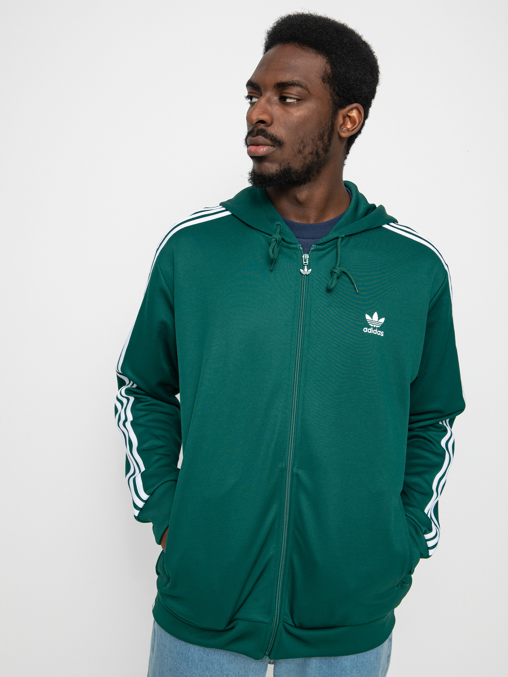 Bluza z kapturem adidas Originals Adi ZHD (collegiate green)