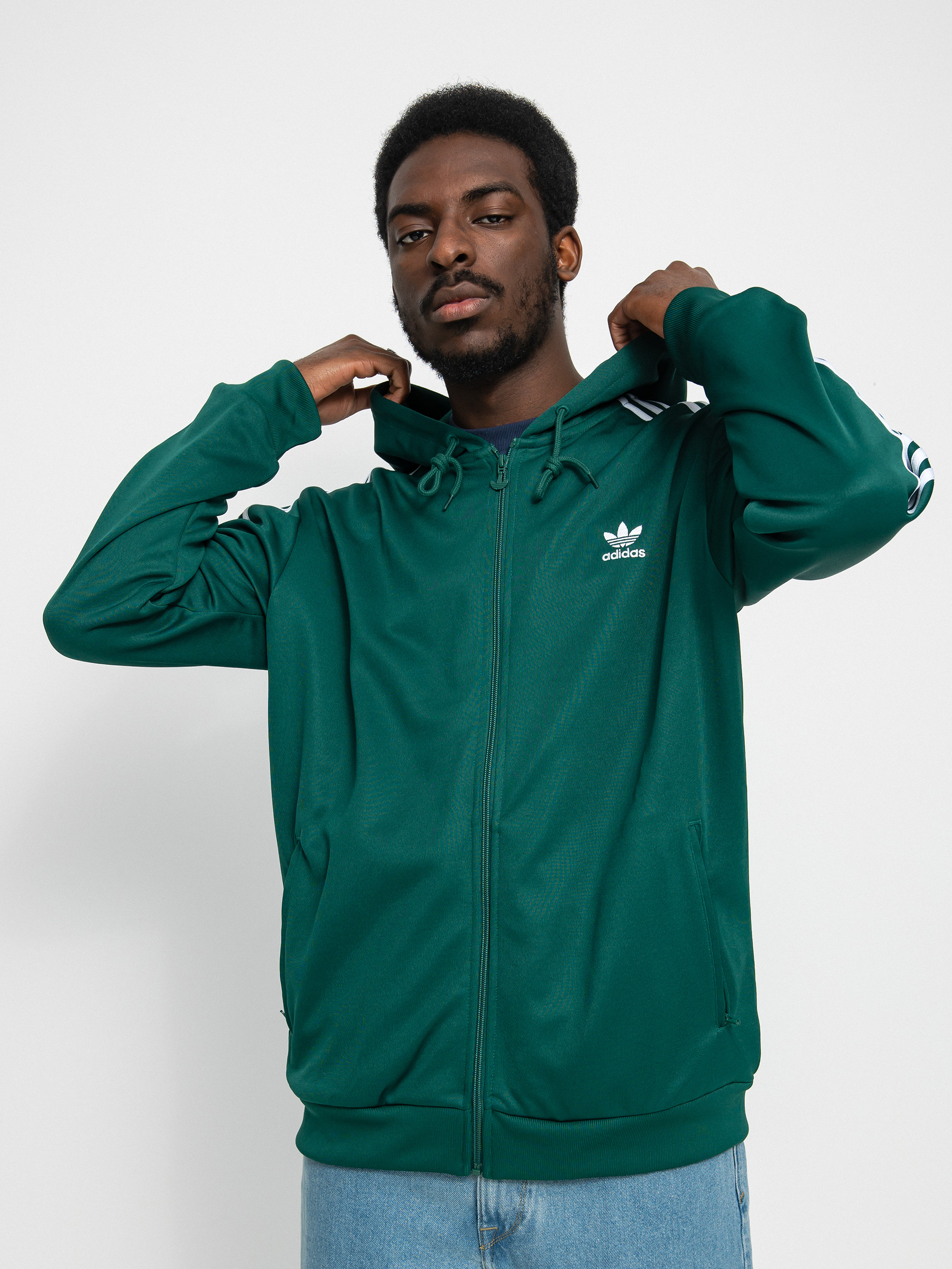 Bluza z kapturem adidas Originals Adi ZHD (collegiate green)