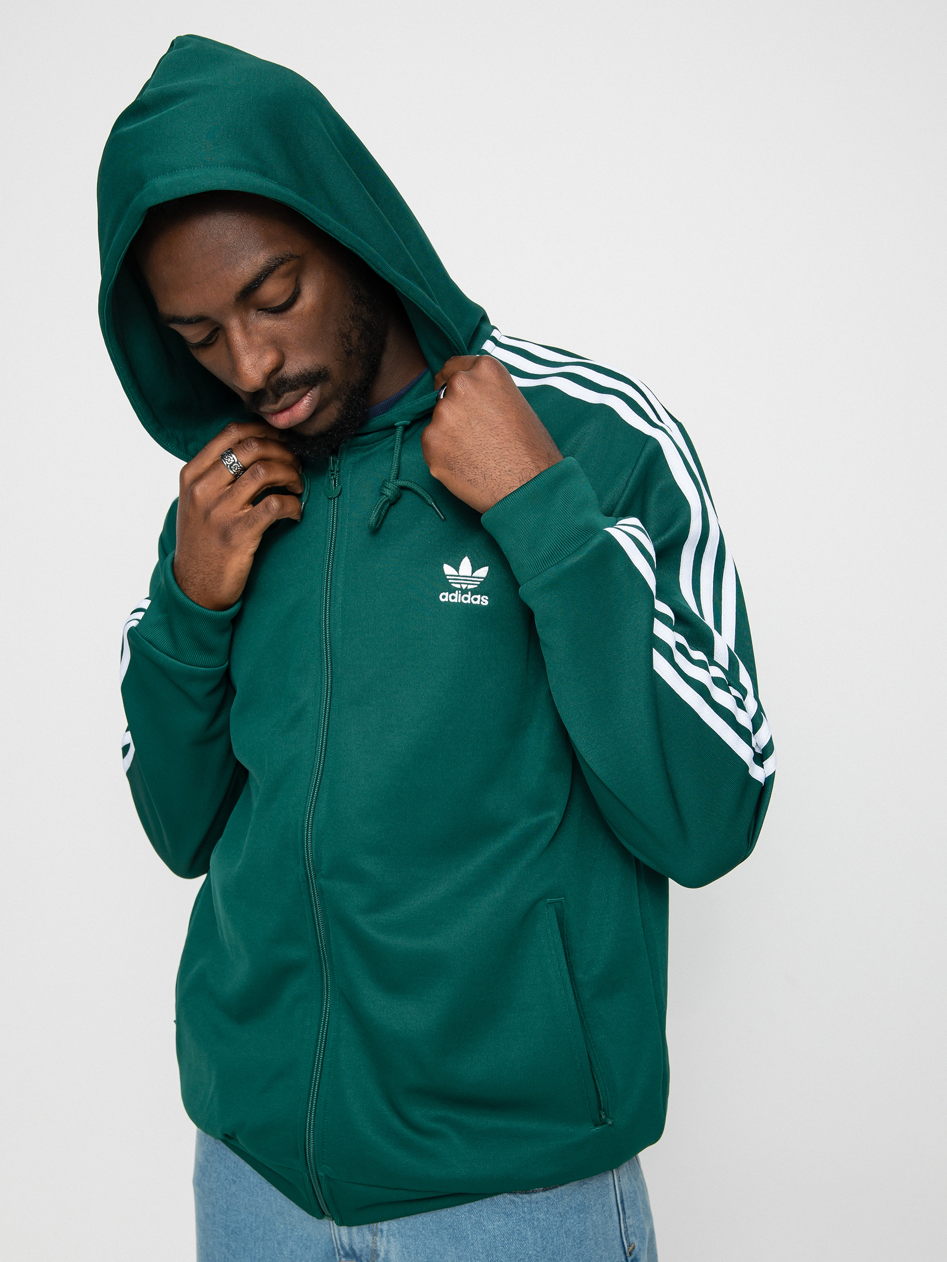 Bluza z kapturem adidas Originals Adi ZHD (collegiate green)