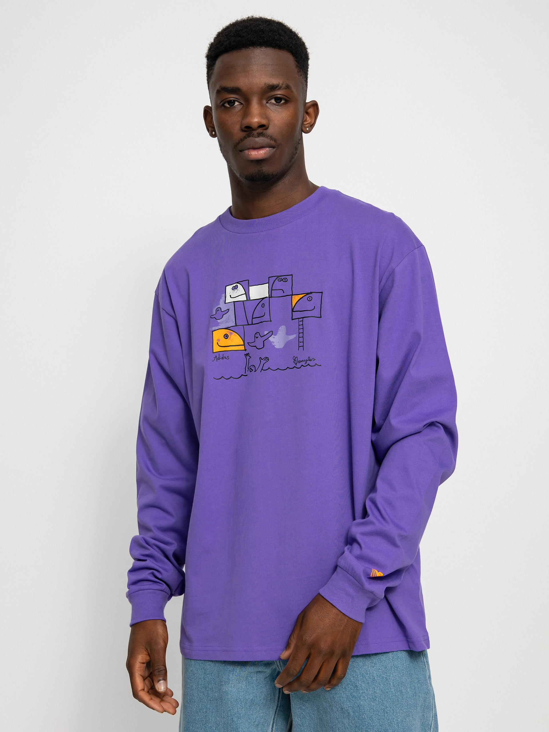 Longsleeve adidas G Shmoo (purrus/multco)