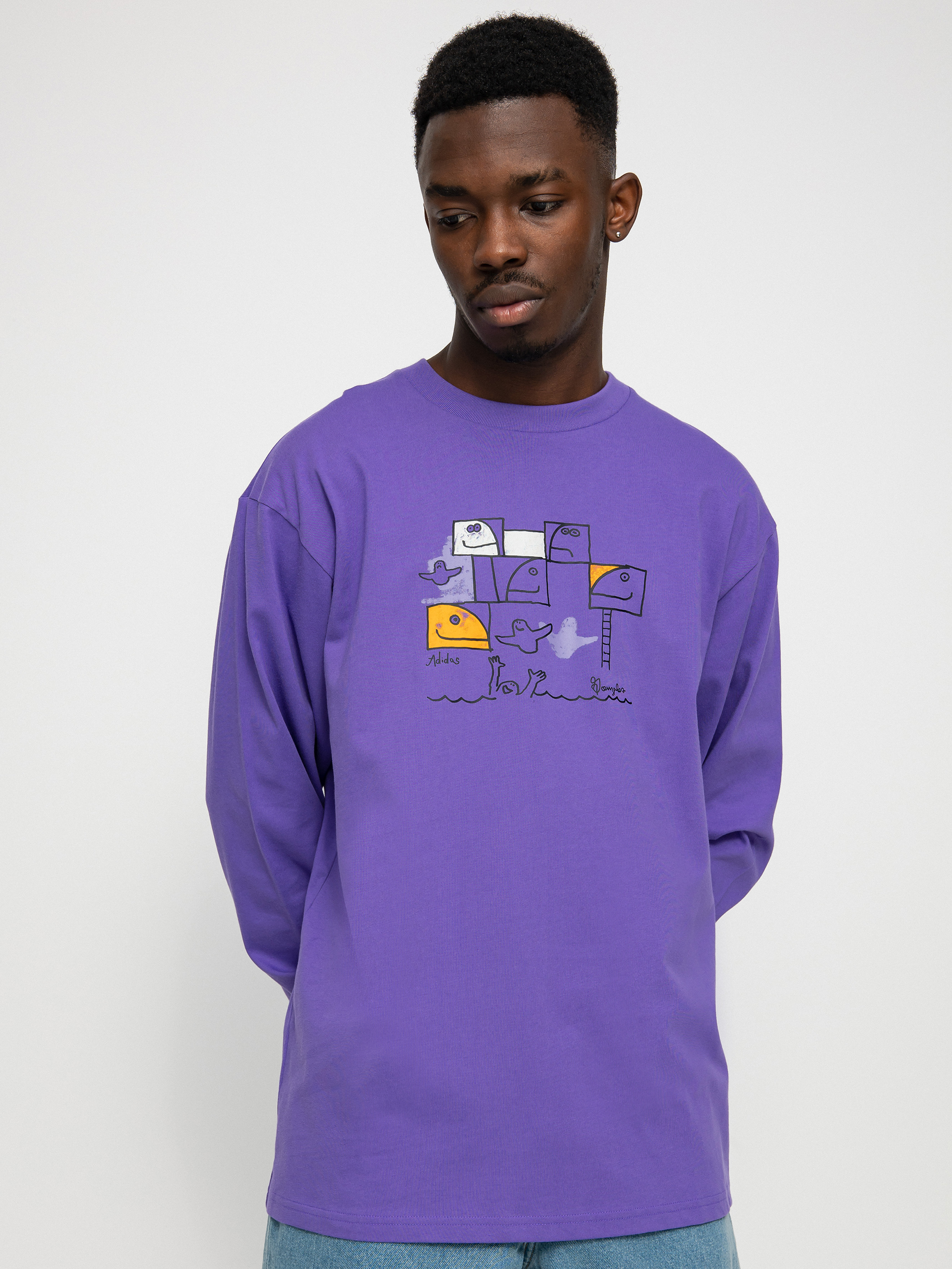 Longsleeve adidas G Shmoo (purrus/multco)