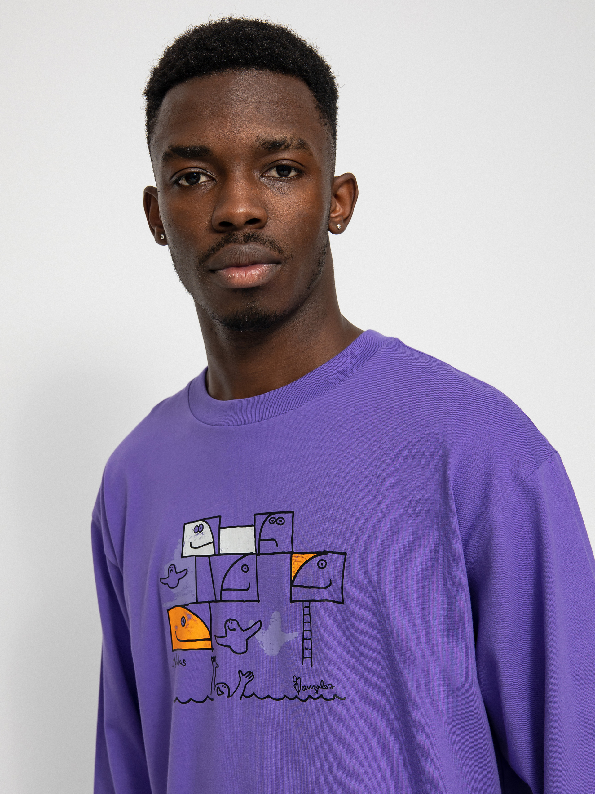 Longsleeve adidas G Shmoo (purrus/multco)