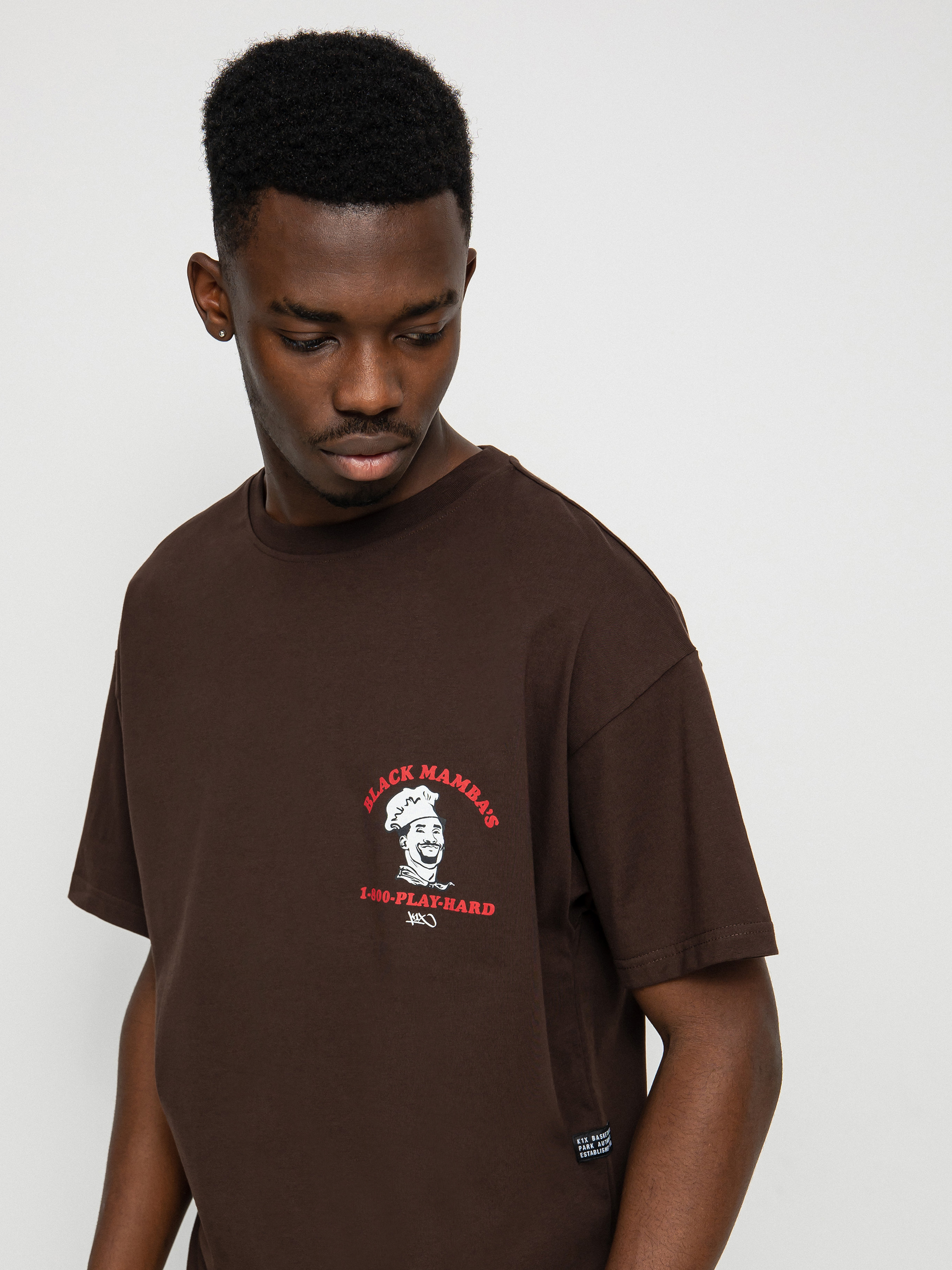 T-shirt K1x Black Mambas Pizzeria (coffe bean)