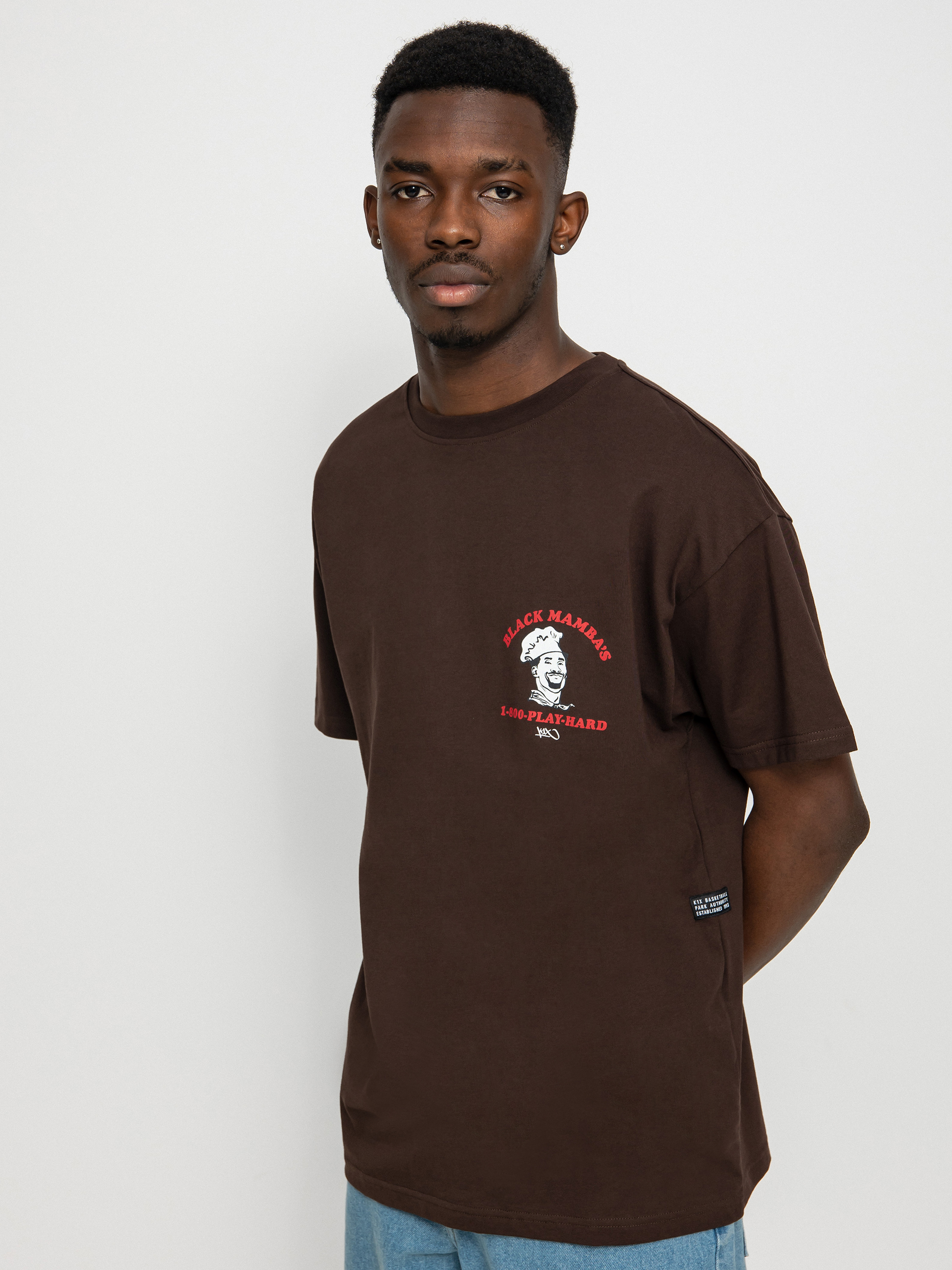 T-shirt K1x Black Mambas Pizzeria (coffe bean)