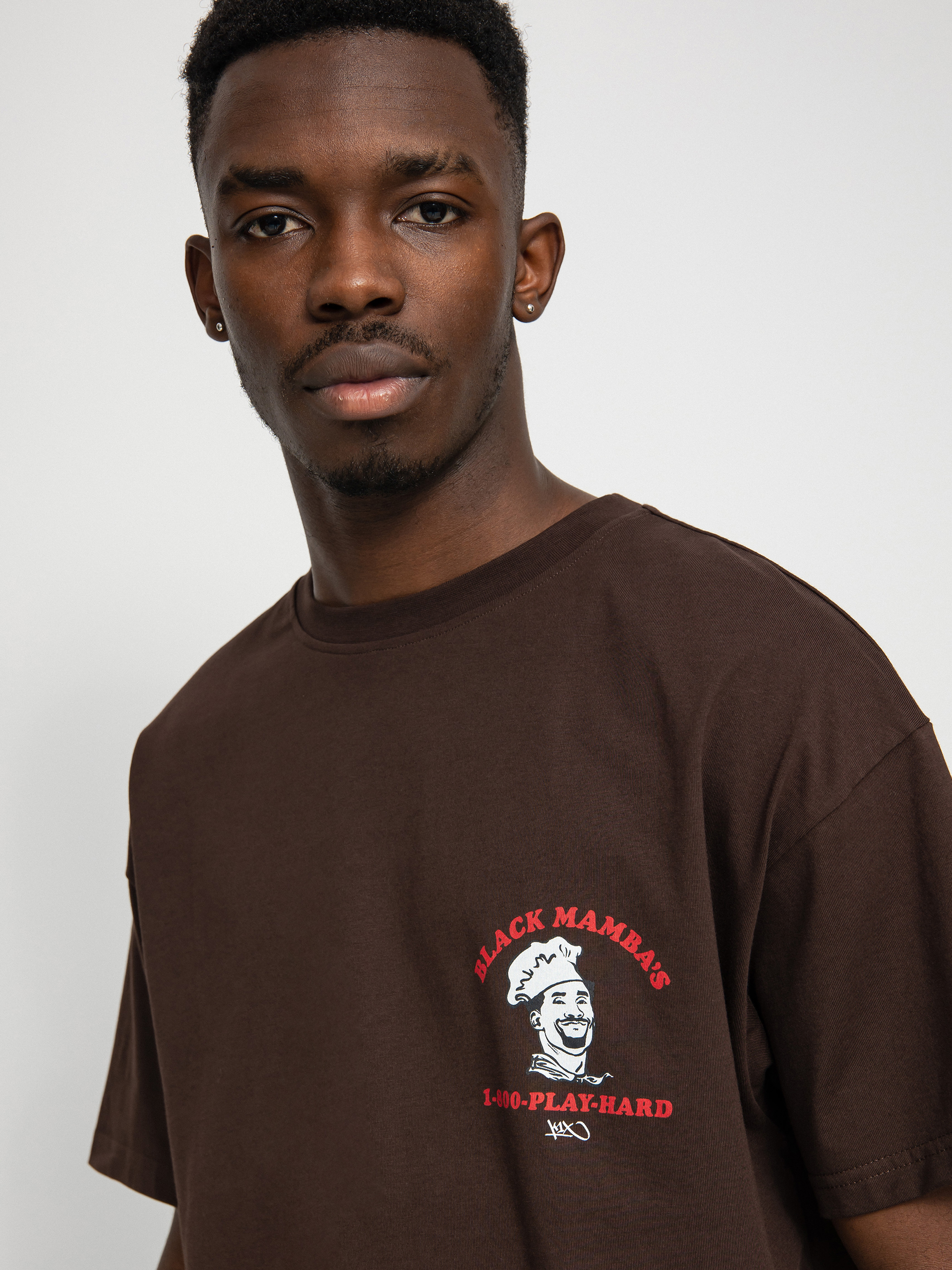 T-shirt K1x Black Mambas Pizzeria (coffe bean)