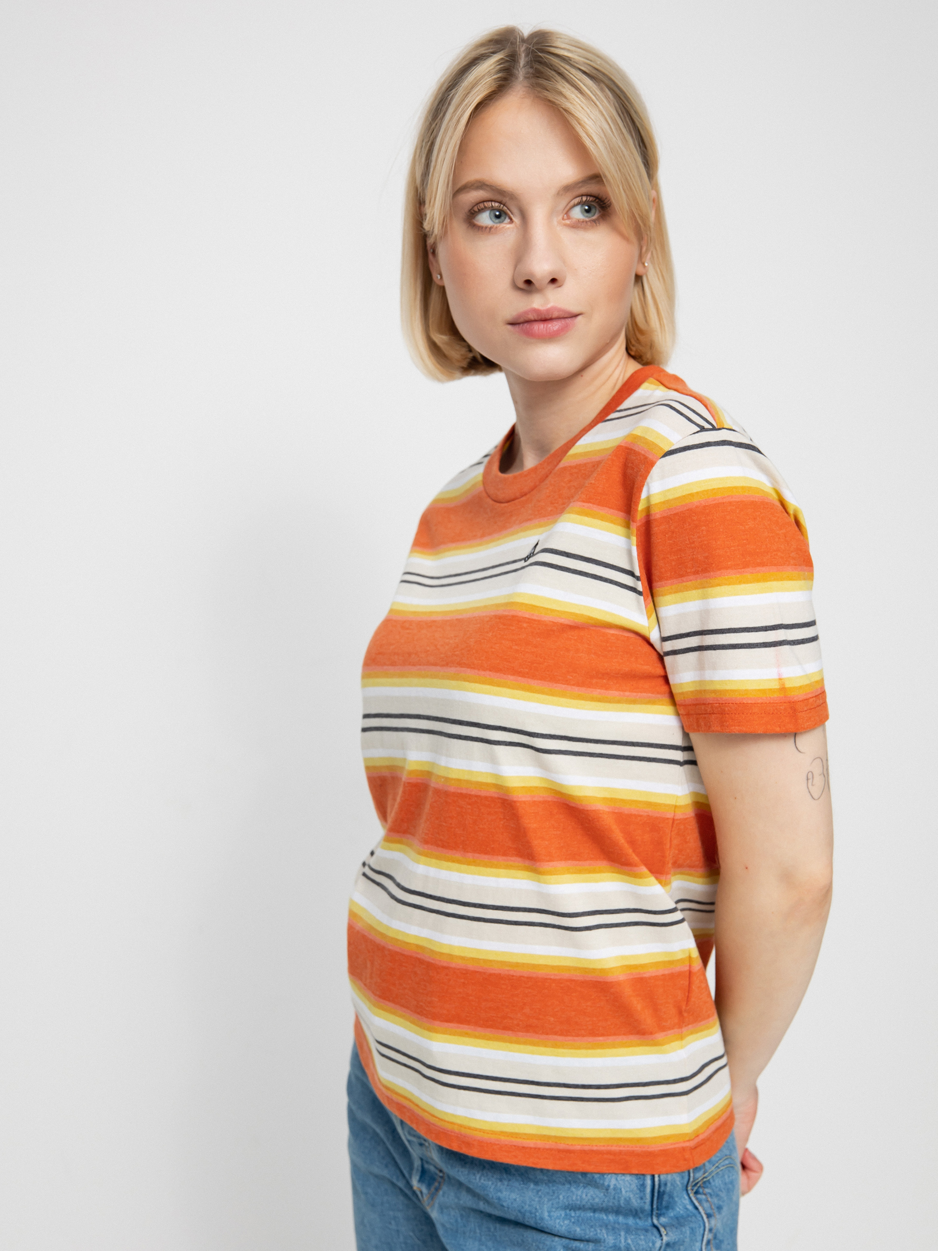 T-shirt Volcom Site Linez Wmn (rust)