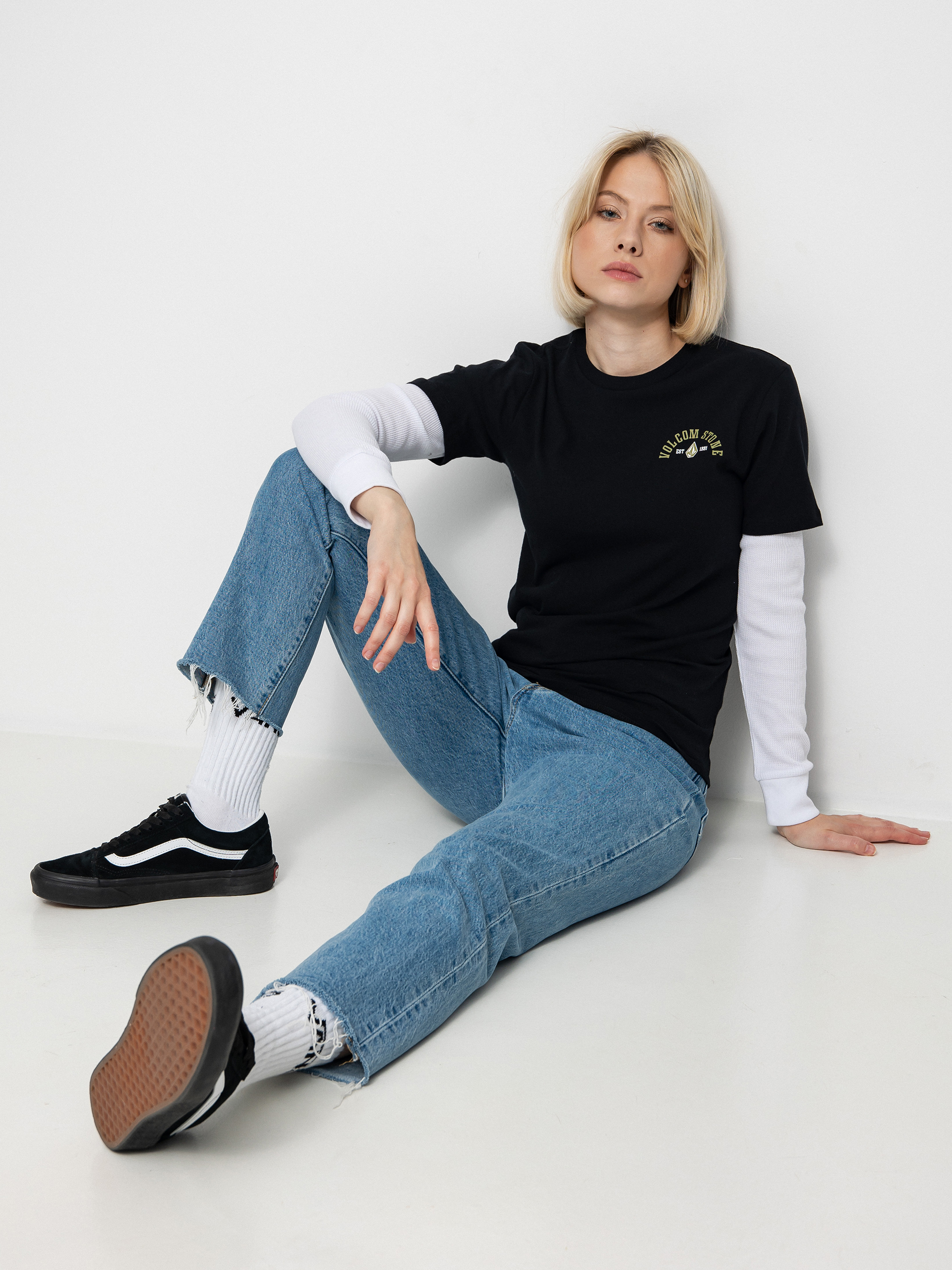 Longsleeve Volcom Ranchamigo Twofer JR (black)