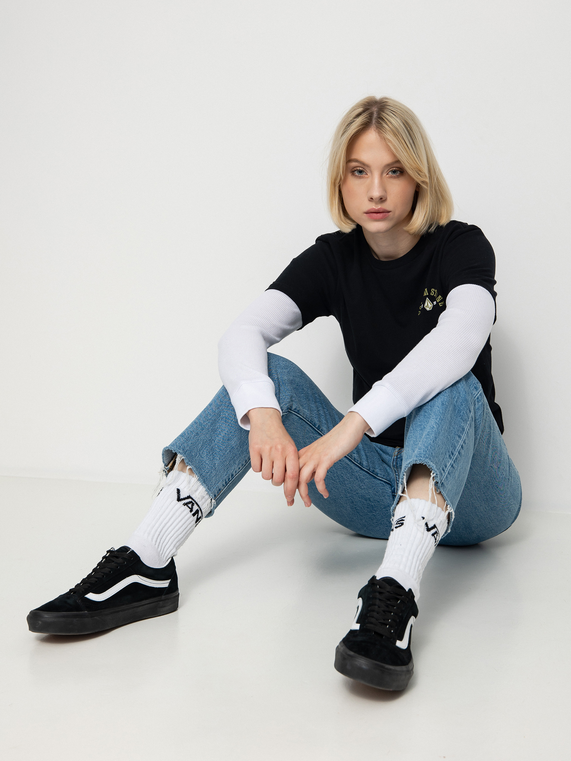 Longsleeve Volcom Ranchamigo Twofer JR (black)