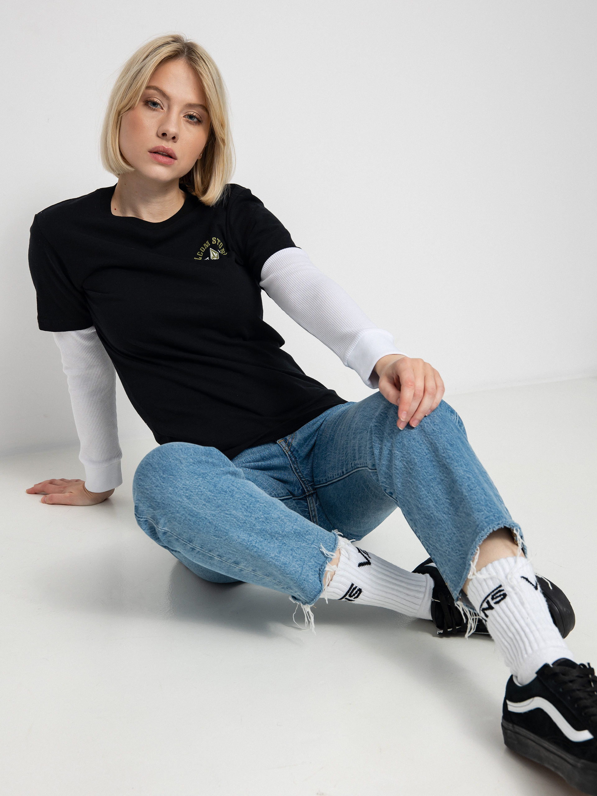 Longsleeve Volcom Ranchamigo Twofer JR (black)