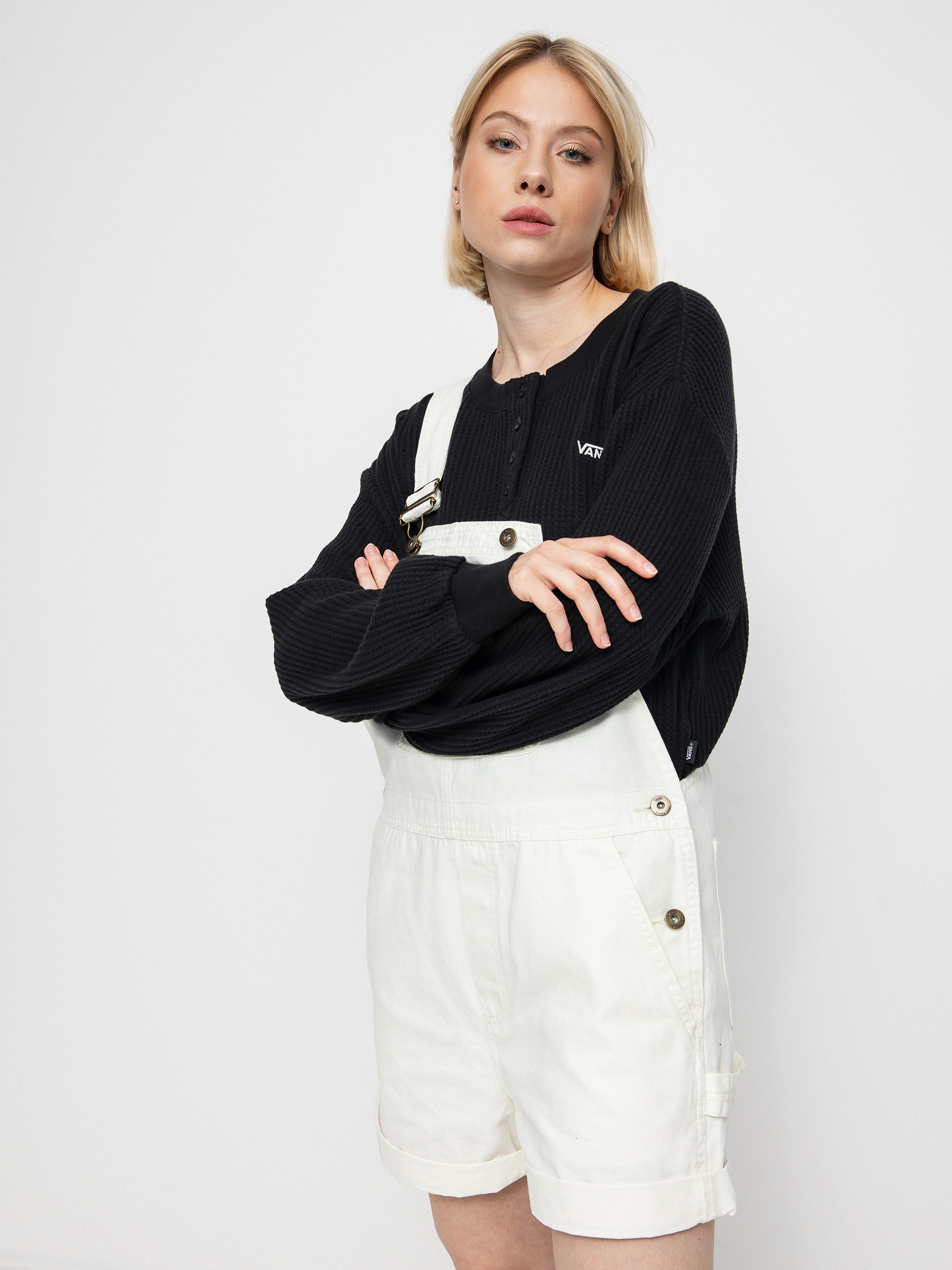 Bluza Vans Laid Back Henley Wmn (black)