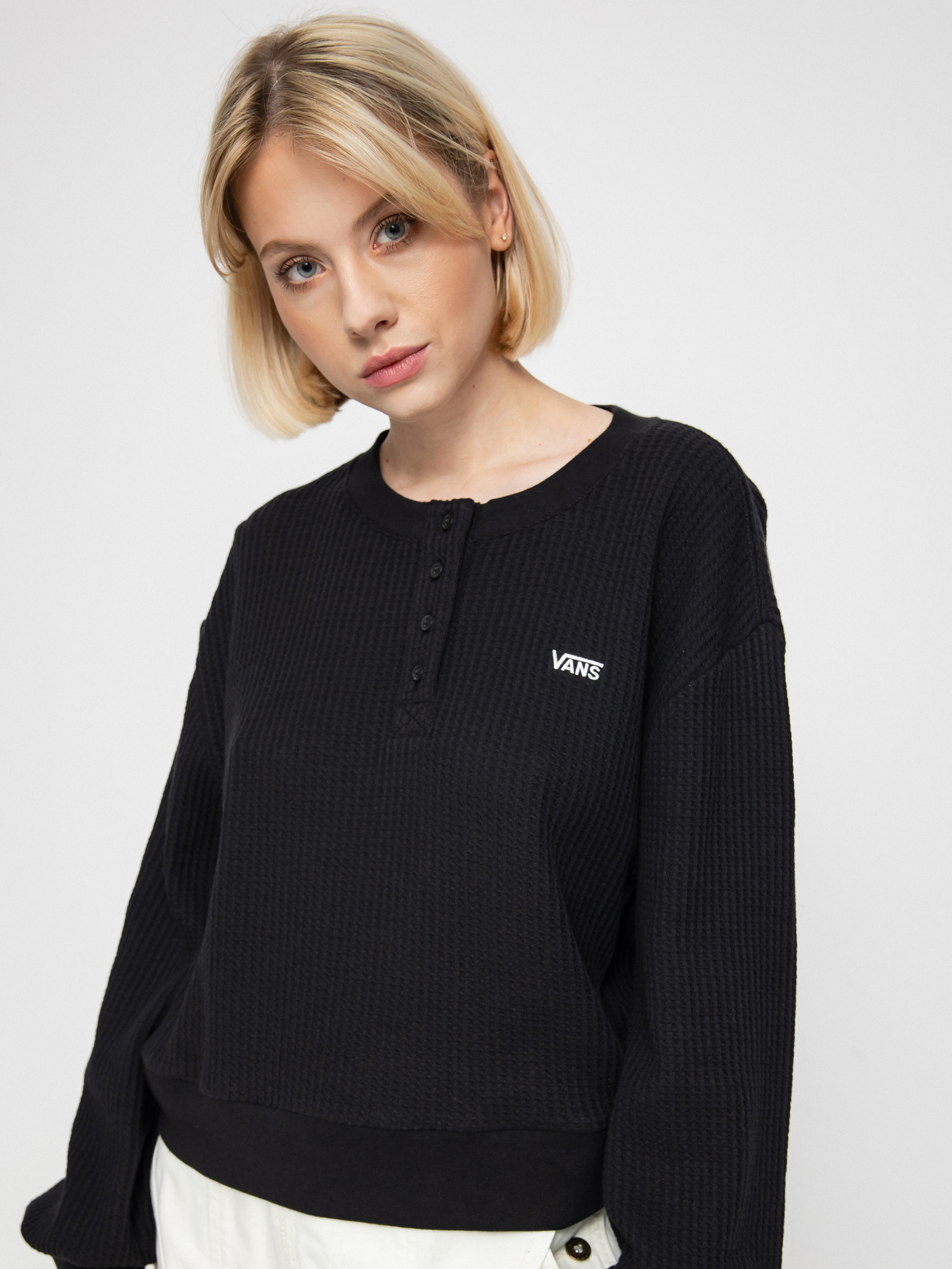 Bluza Vans Laid Back Henley Wmn (black)