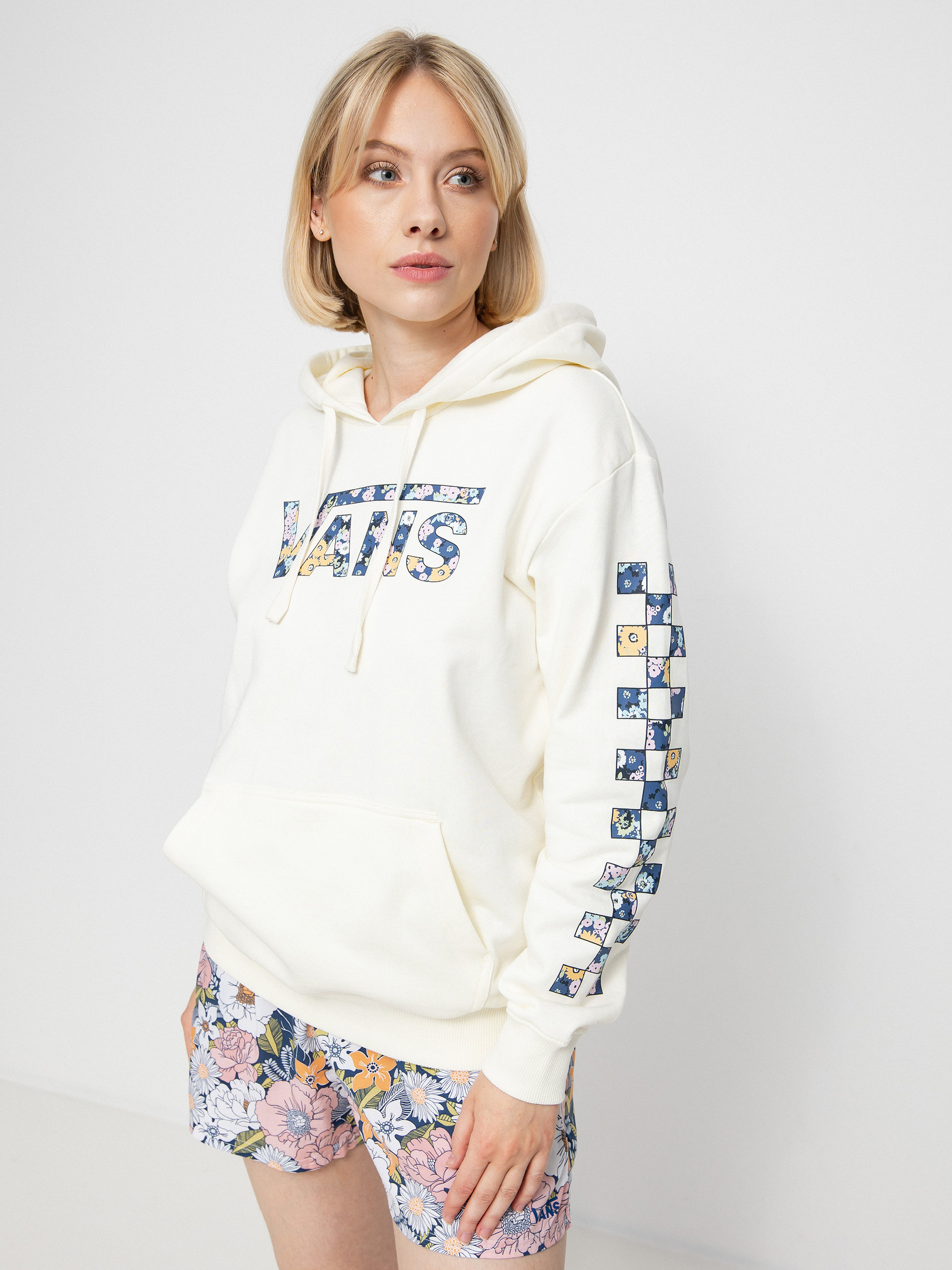 Bluza z kapturem Vans Filled In HD Wmn (marshmallow)