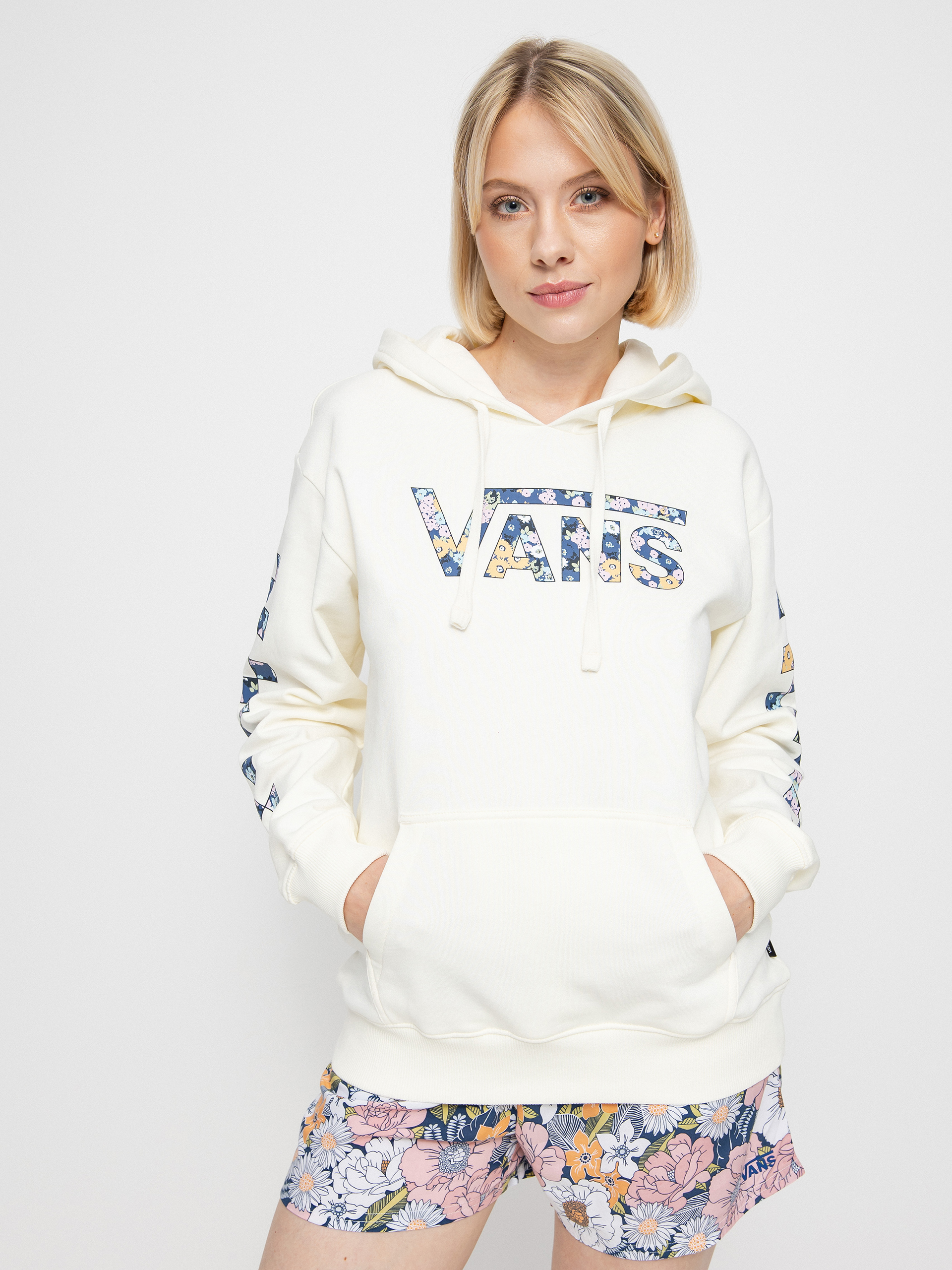 Bluza z kapturem Vans Filled In HD Wmn (marshmallow)