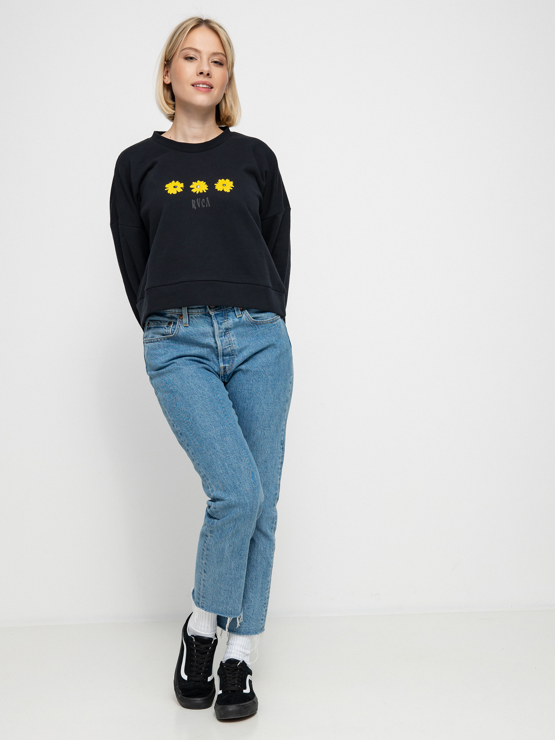 Bluza z kapturem RVCA Wildflower HD Wmn (true black)