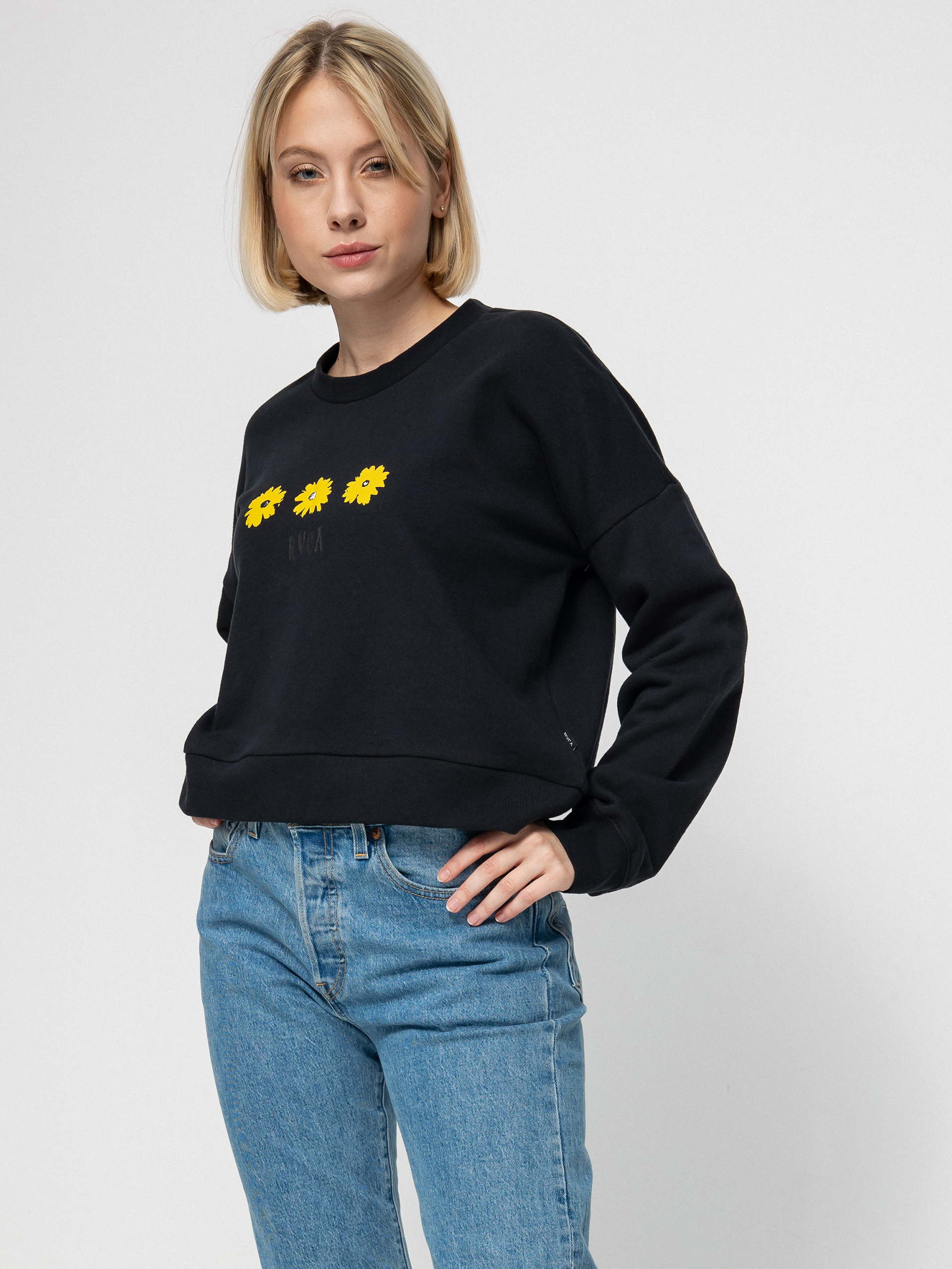 Bluza z kapturem RVCA Wildflower HD Wmn (true black)
